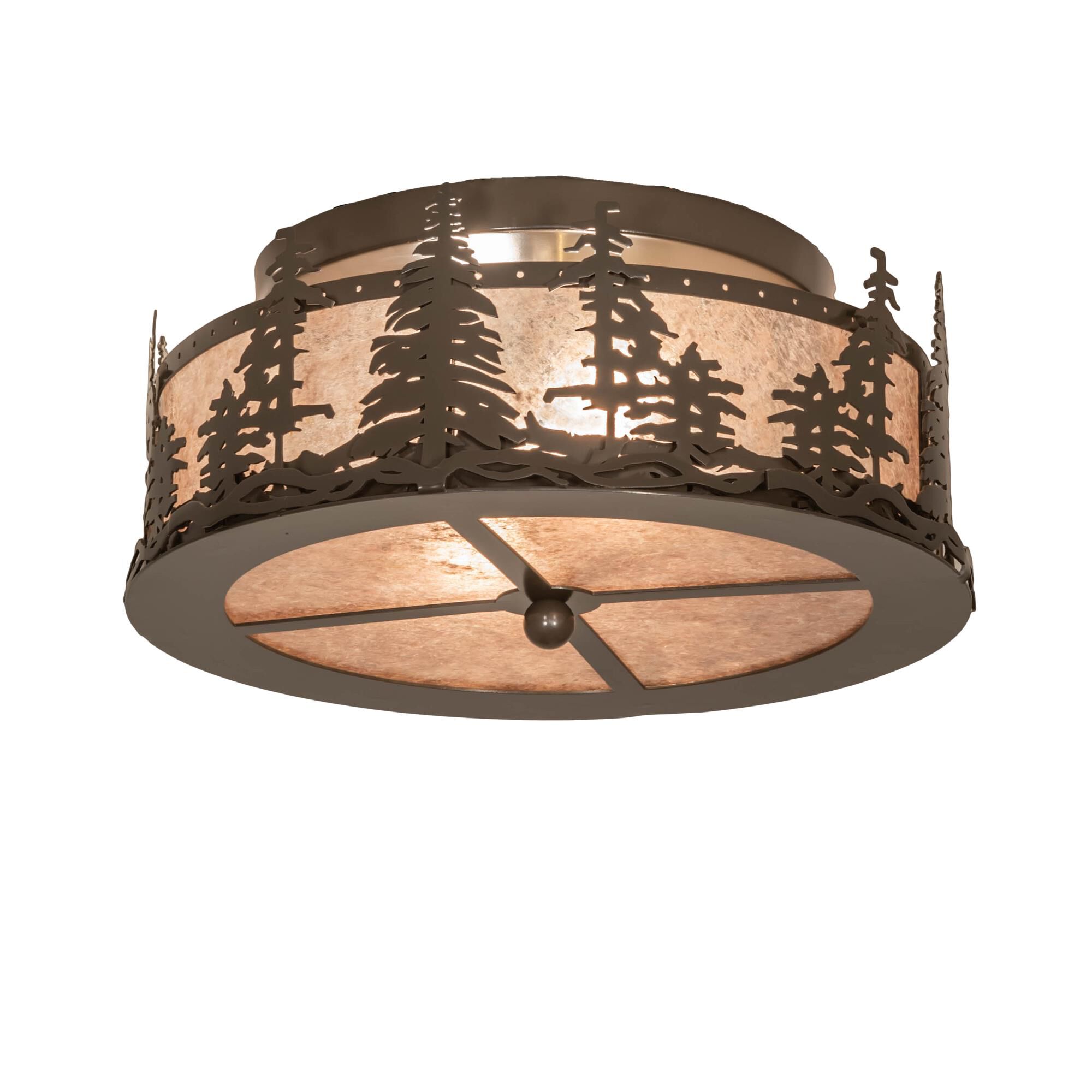 Tall Pines 16 Inch 8 Light Flush Mount by Meyda Lighting