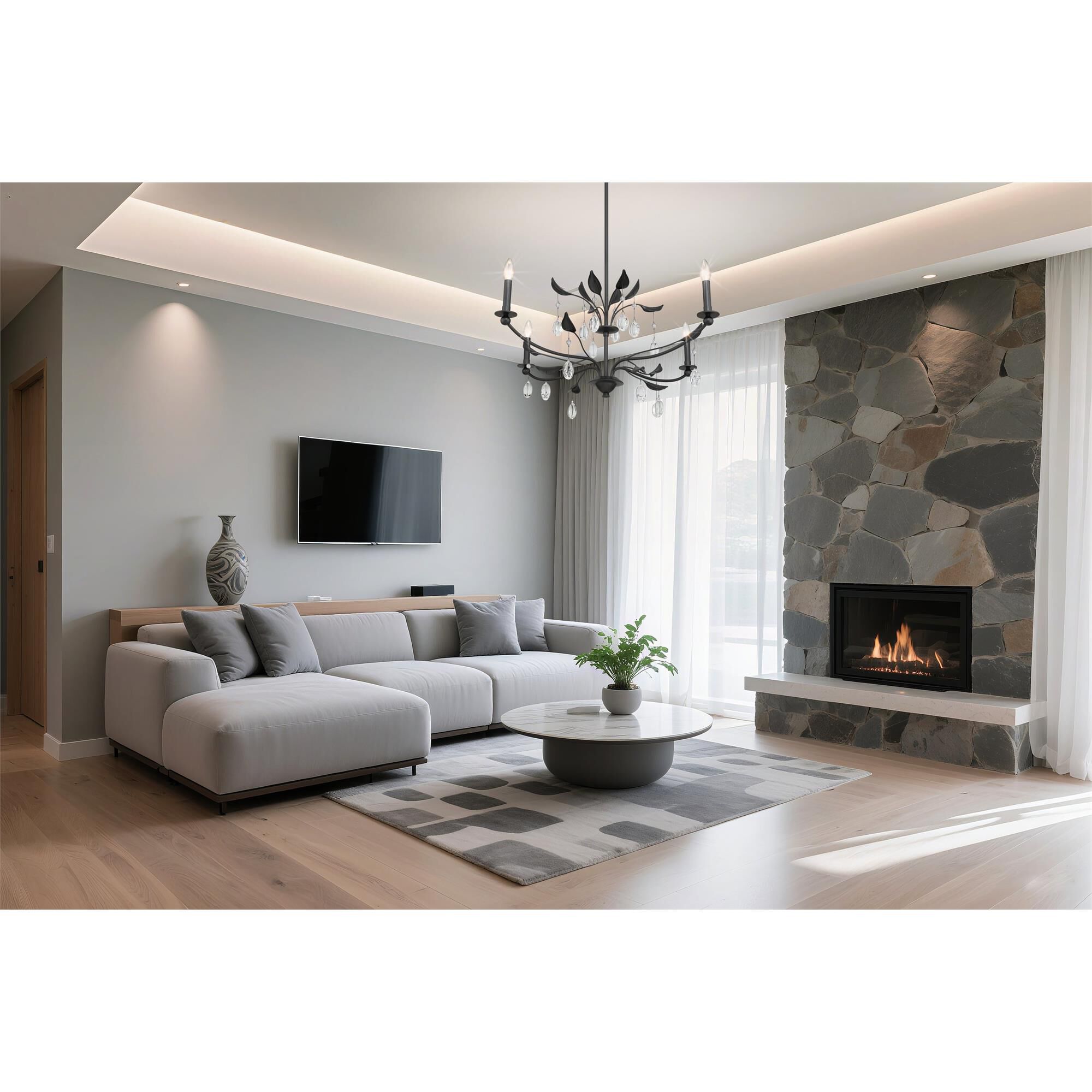 Presley 36 Inch Chandelier by Eglo Lighting
