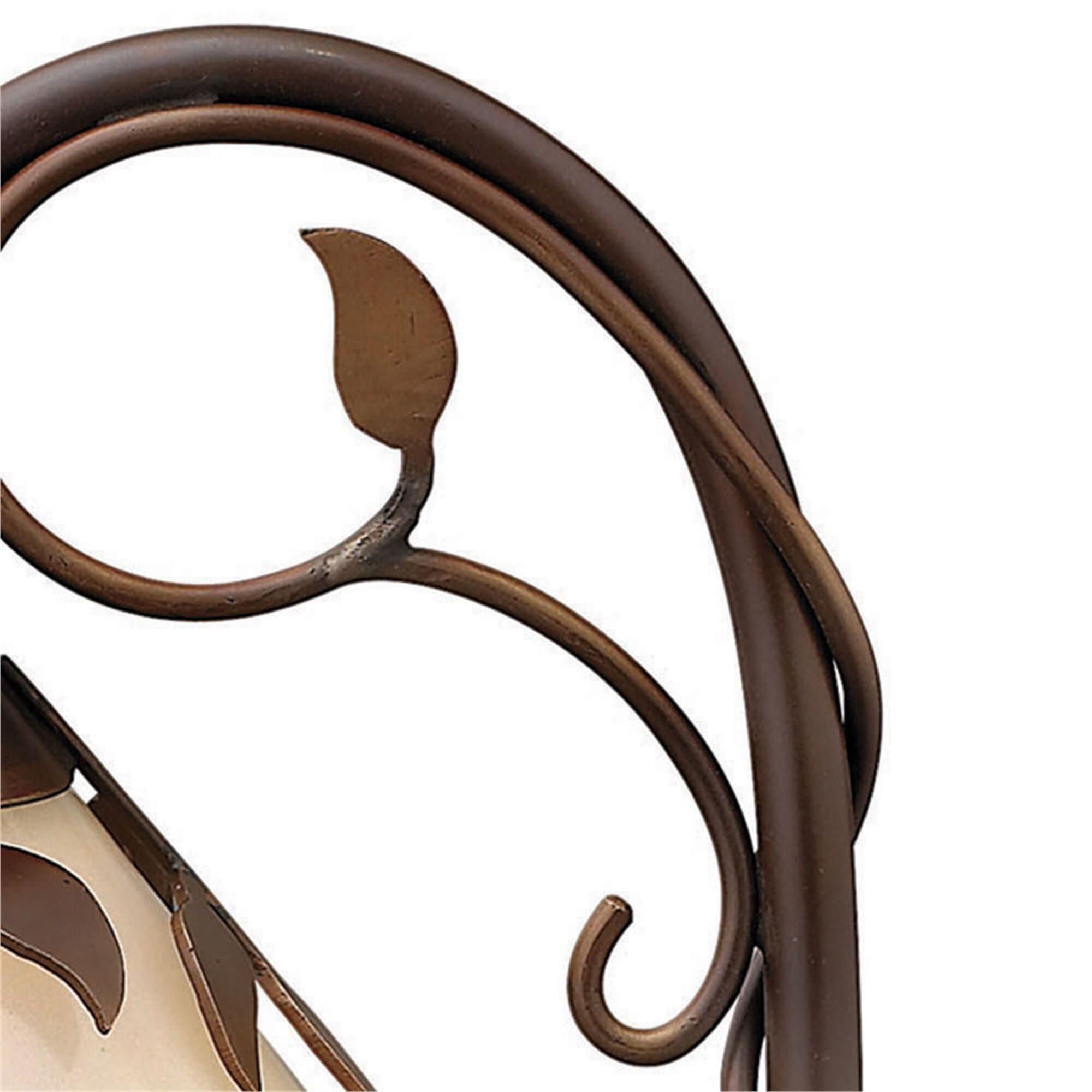 Shown in Copper Bronze finish and Light Amber glass