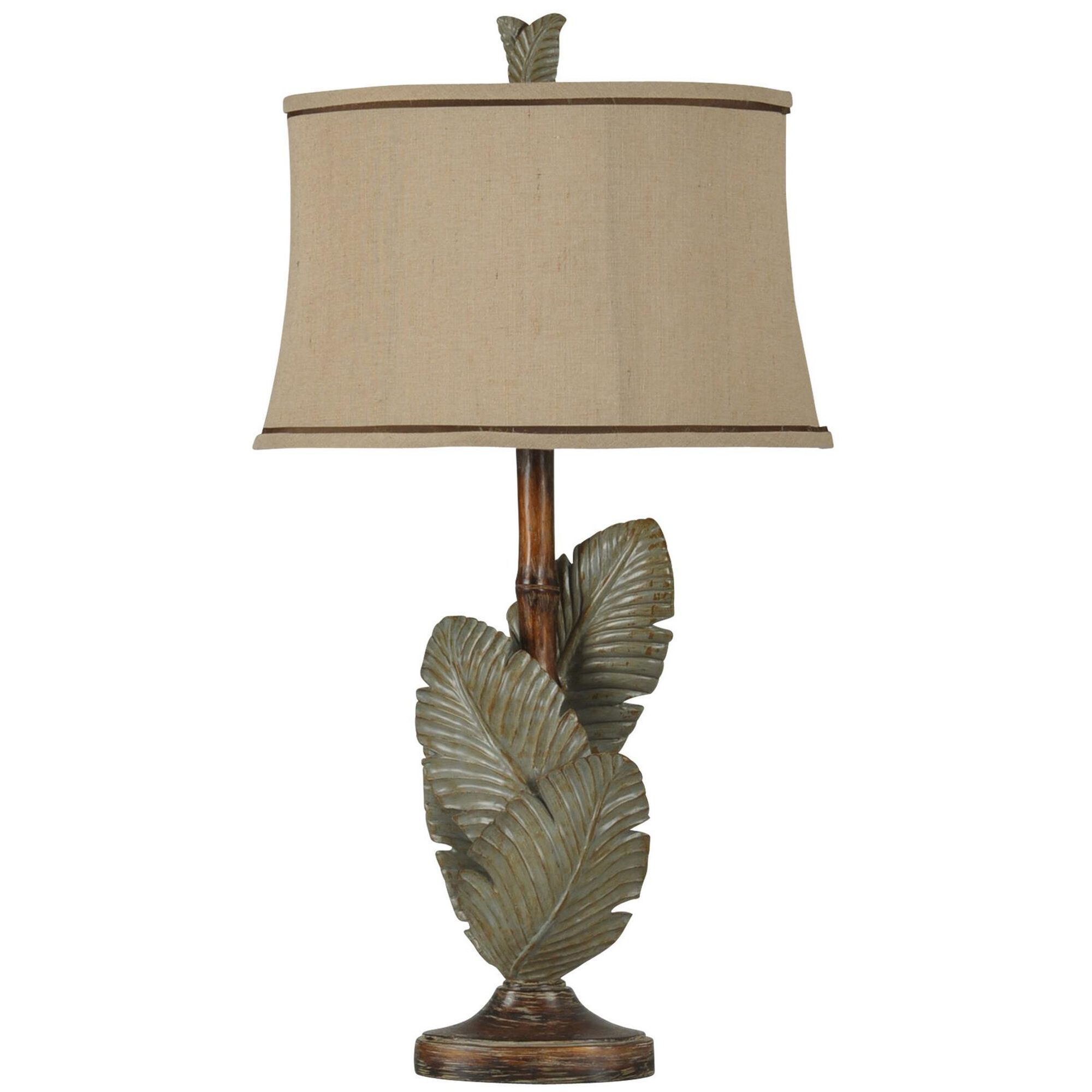 Shown in Wentworth Bronze And Gray finish and Beige Softback Fabric shade