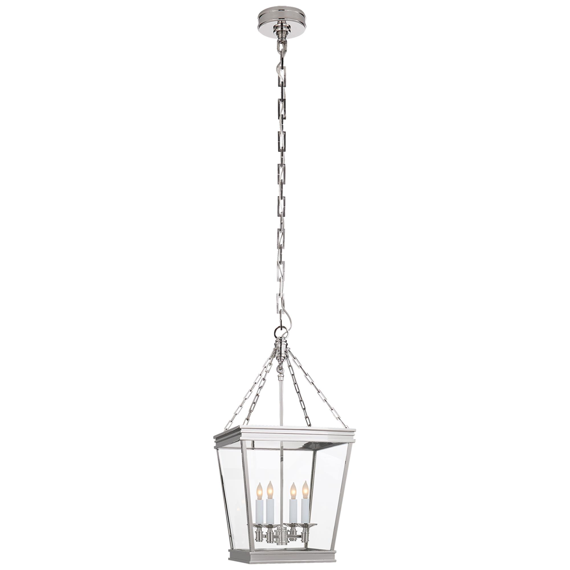 Shown in Polished Nickel finish and Clear glass
