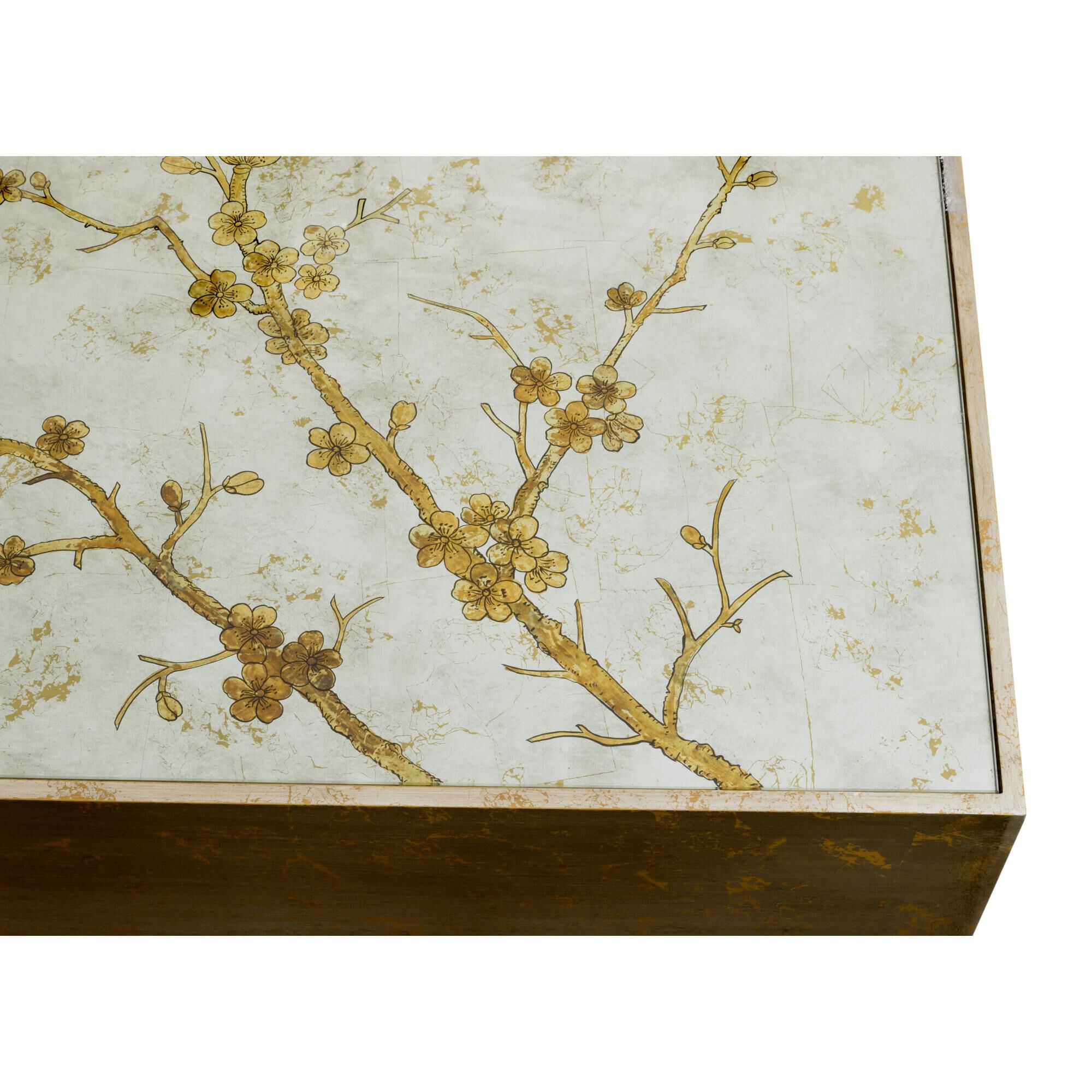 Shown in Hand Painted Silver Leaf - Clear finish