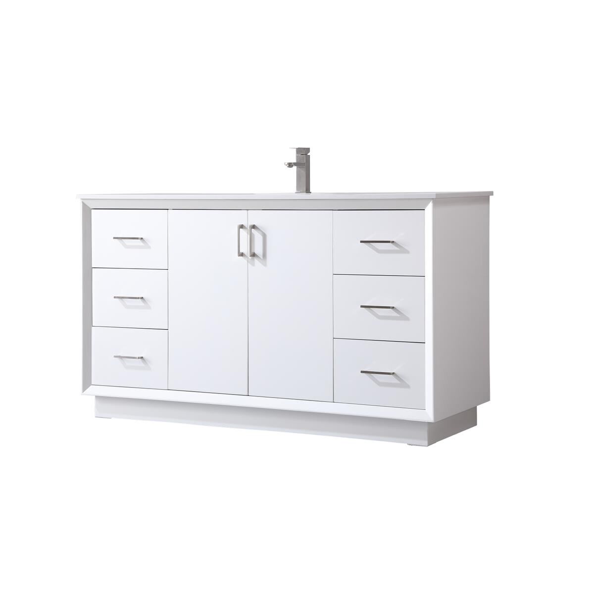 Shown in White finish