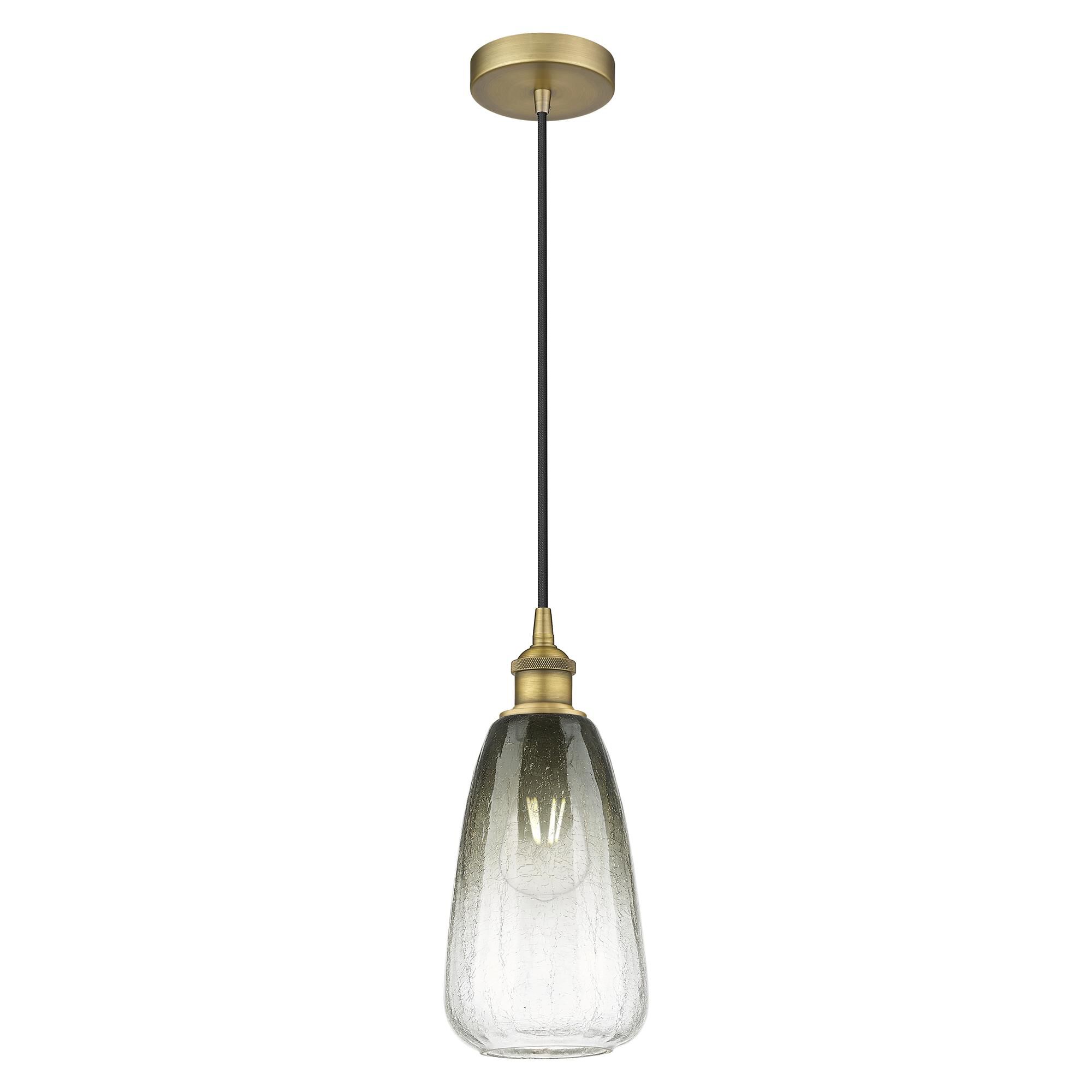 Shown in Brushed Brass finish and Slate glass