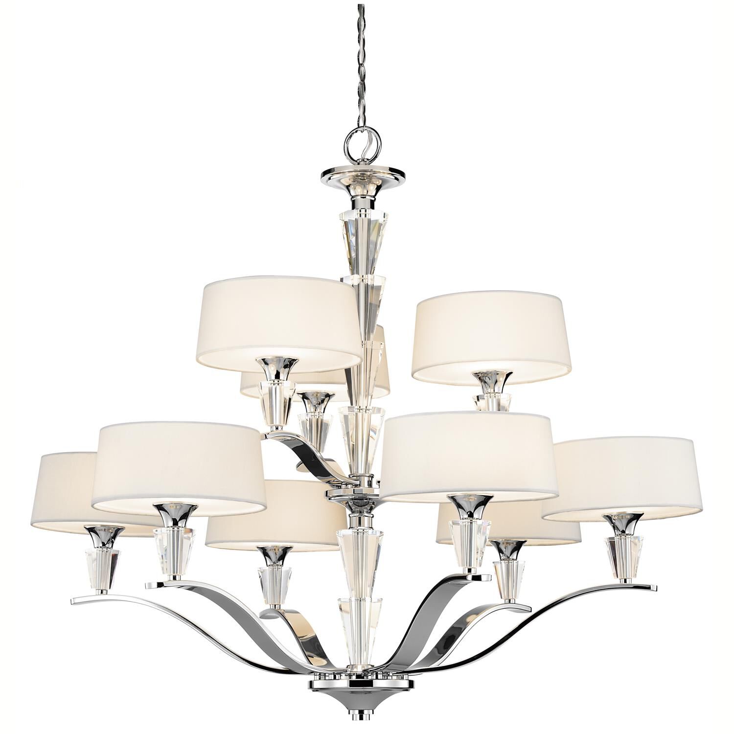 Crystal Persuasion 37 Inch 9 Light Chandelier by Kichler Lighting