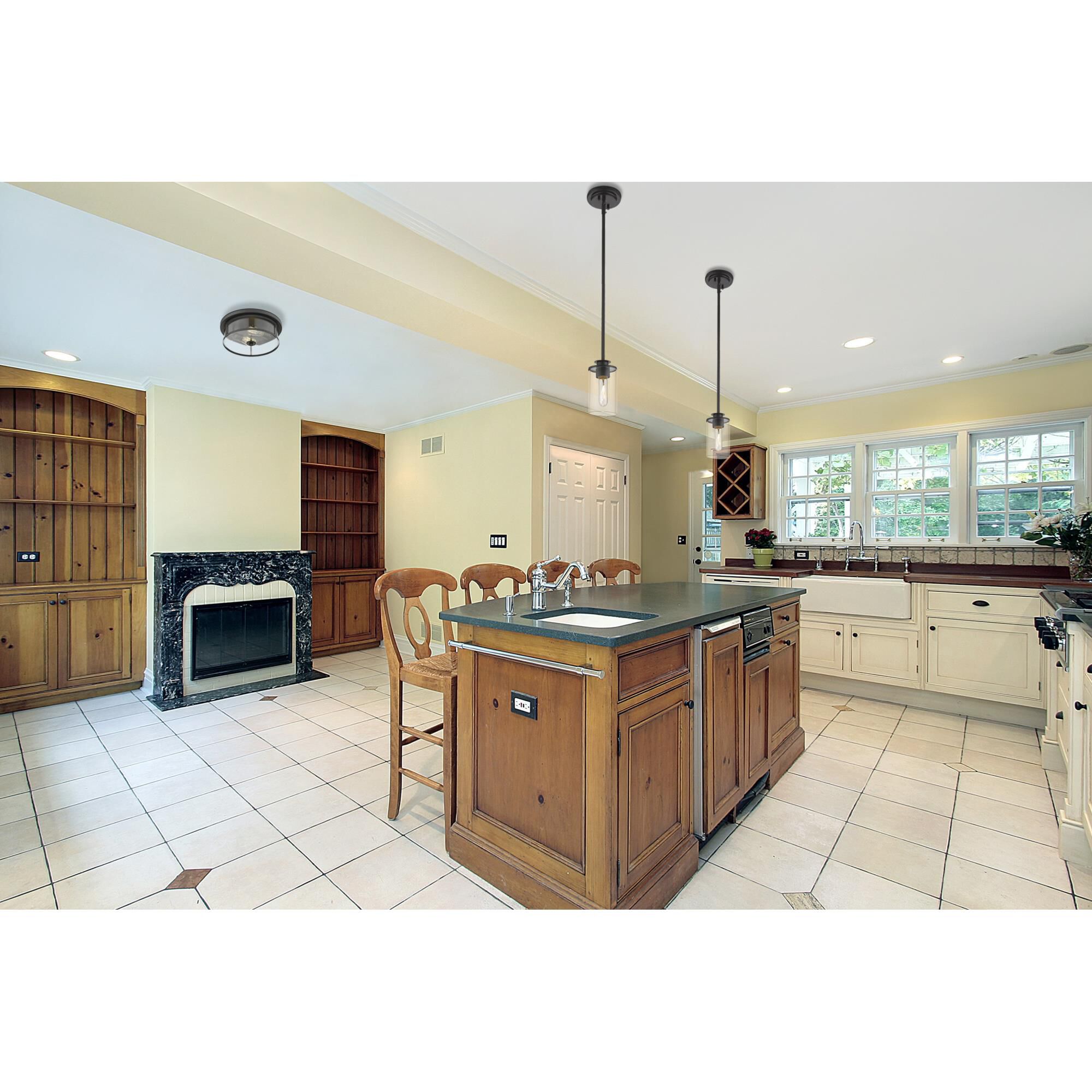 Savannah 13 Inch 2 Light Flush Mount by Z-Lite