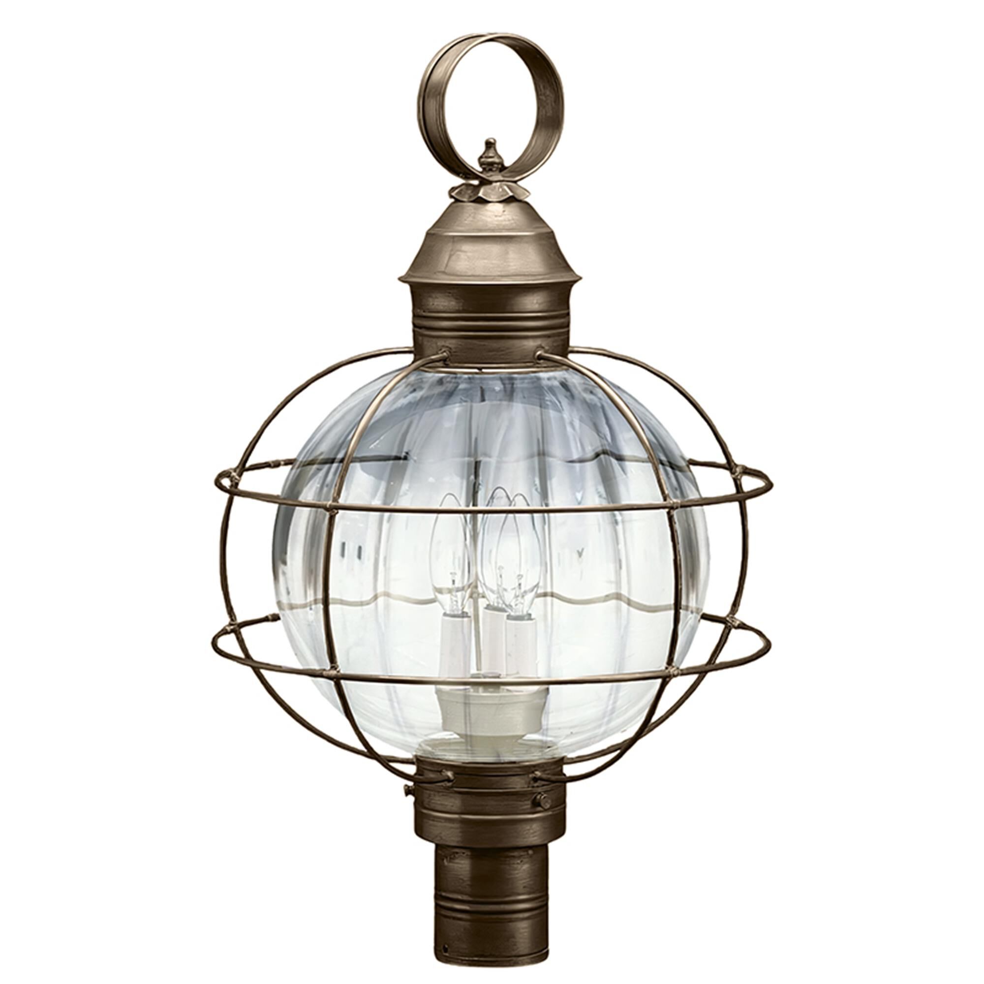 Onion 25 Inch 3 Light Outdoor Post Lamp,
