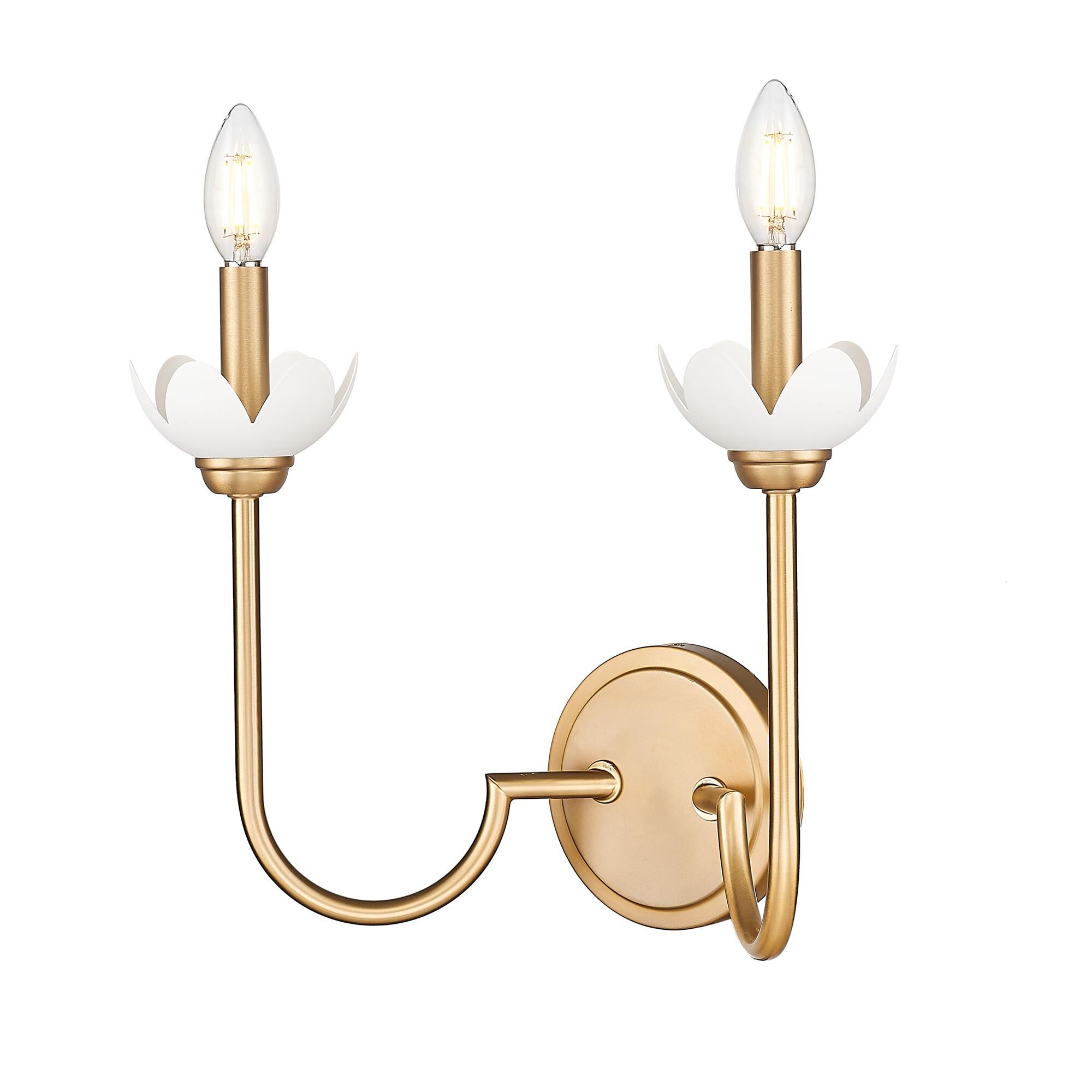 Shown in Modern Gold finish and Clear Ribbed glass and Clear Ribbed shade