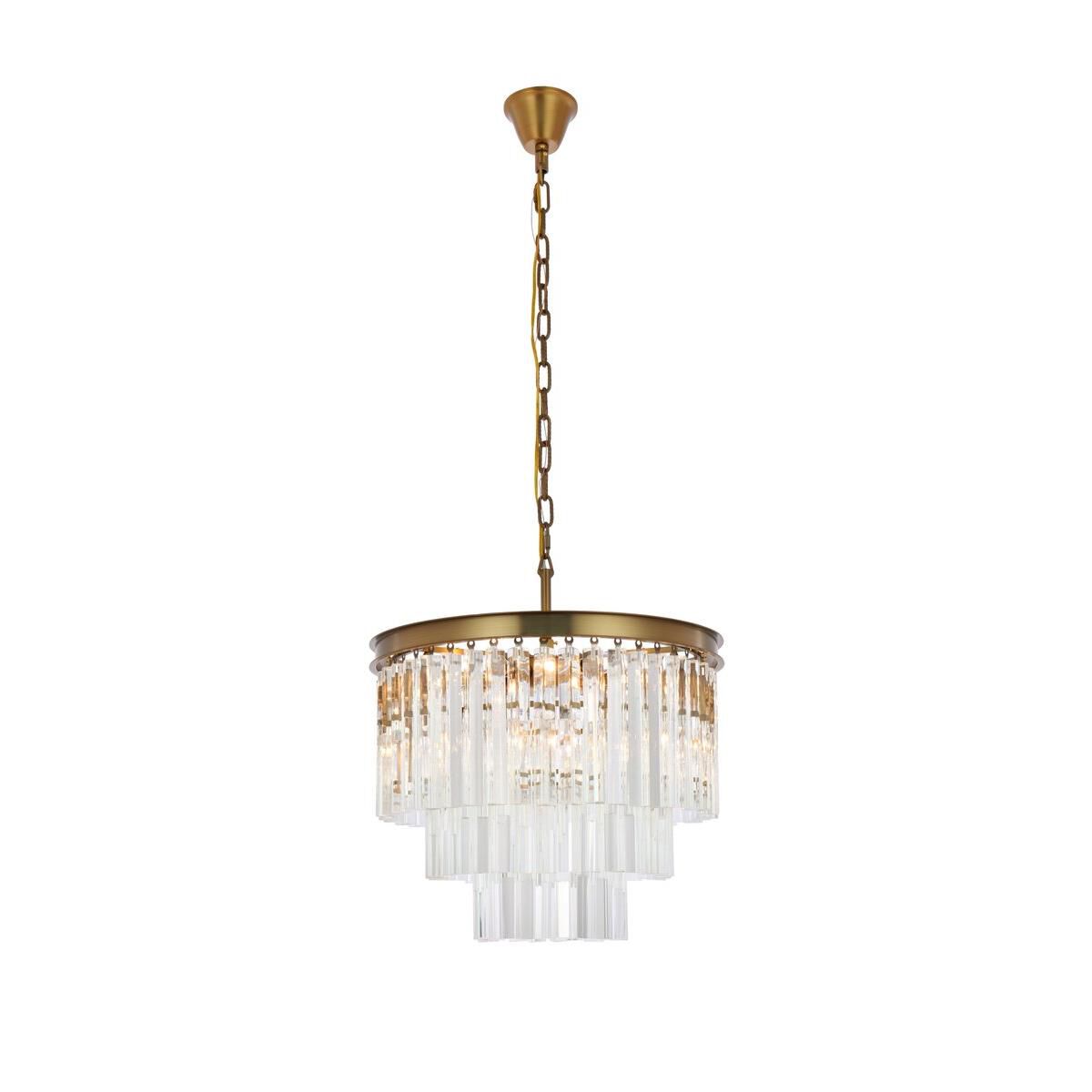 Sydney 20 Inch 9 Light Mini Chandelier by Elegant Lighting