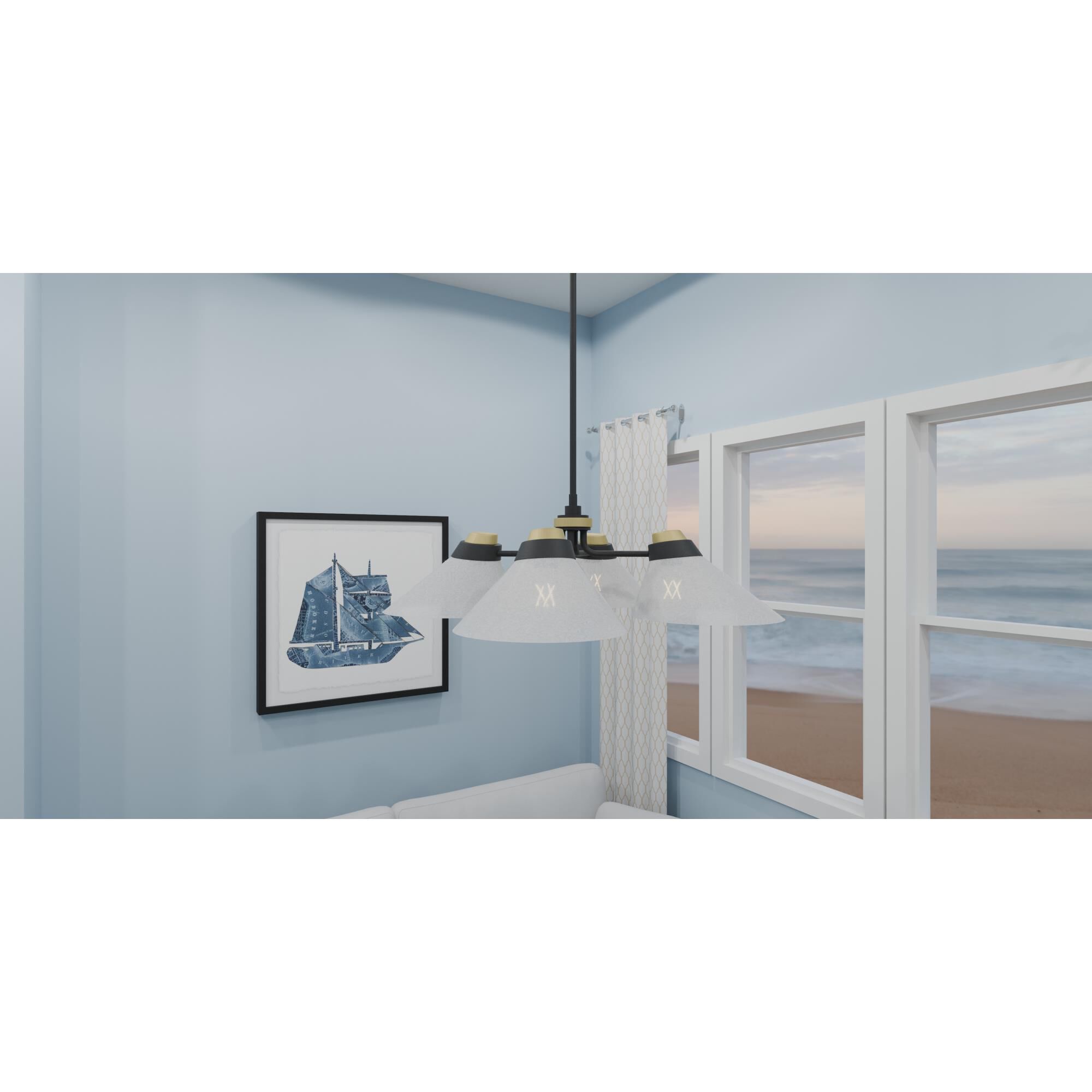 24.5 Inch 4 Light Large Pendant by Quoizel