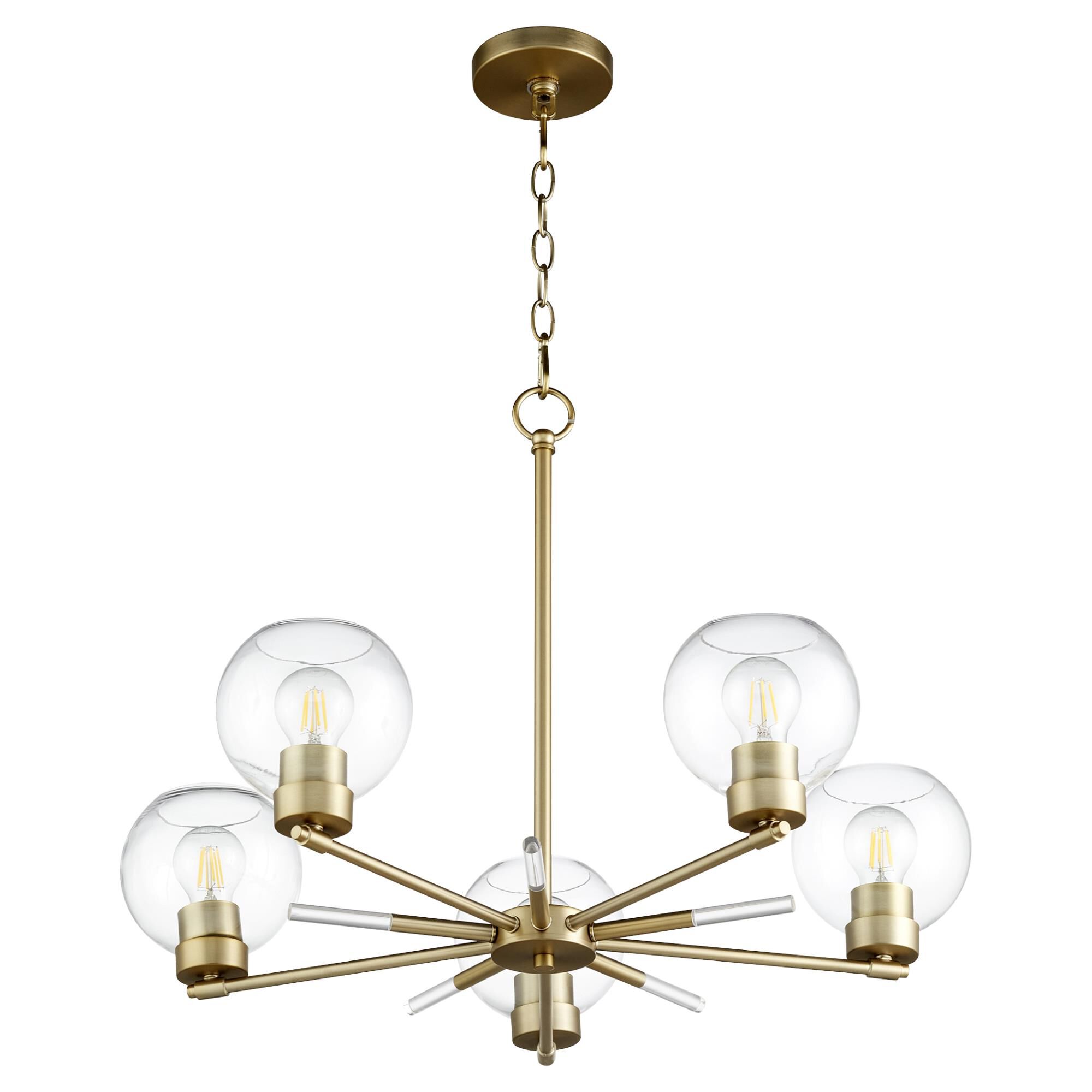Volan 28 Inch 5 Light Chandelier by Quorum International