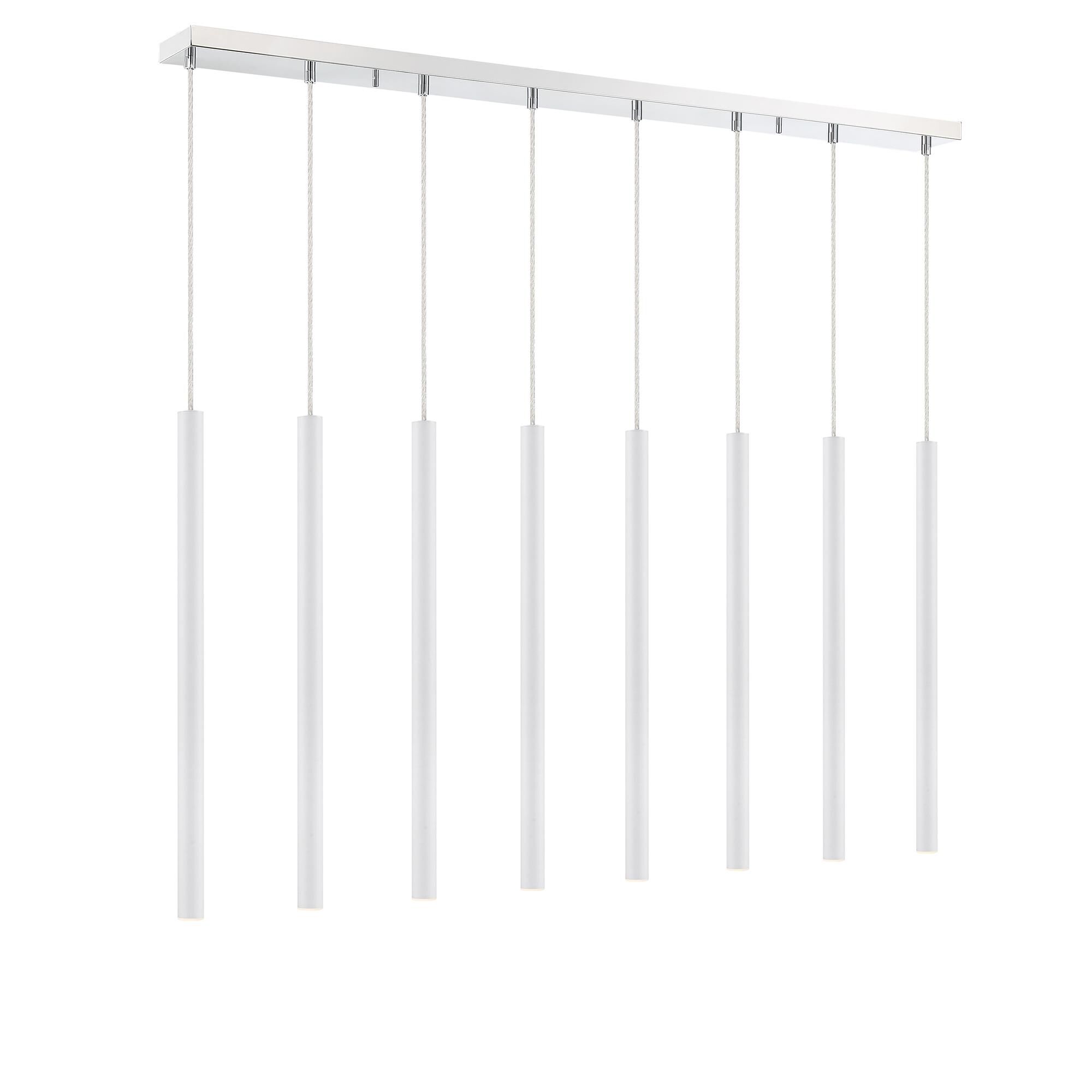 Shown in Chrome finish and Steel glass and Steel shade
