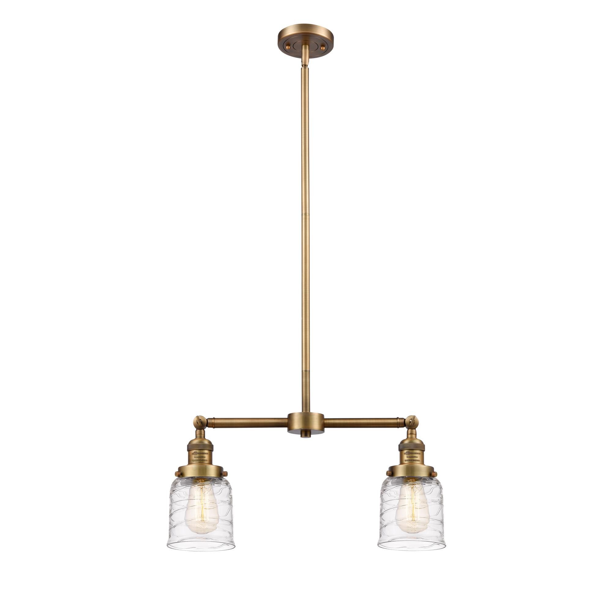 Bruno Marashlian Small Bell 21 Inch 2 Light Mini Chandelier by Innovations Lighting