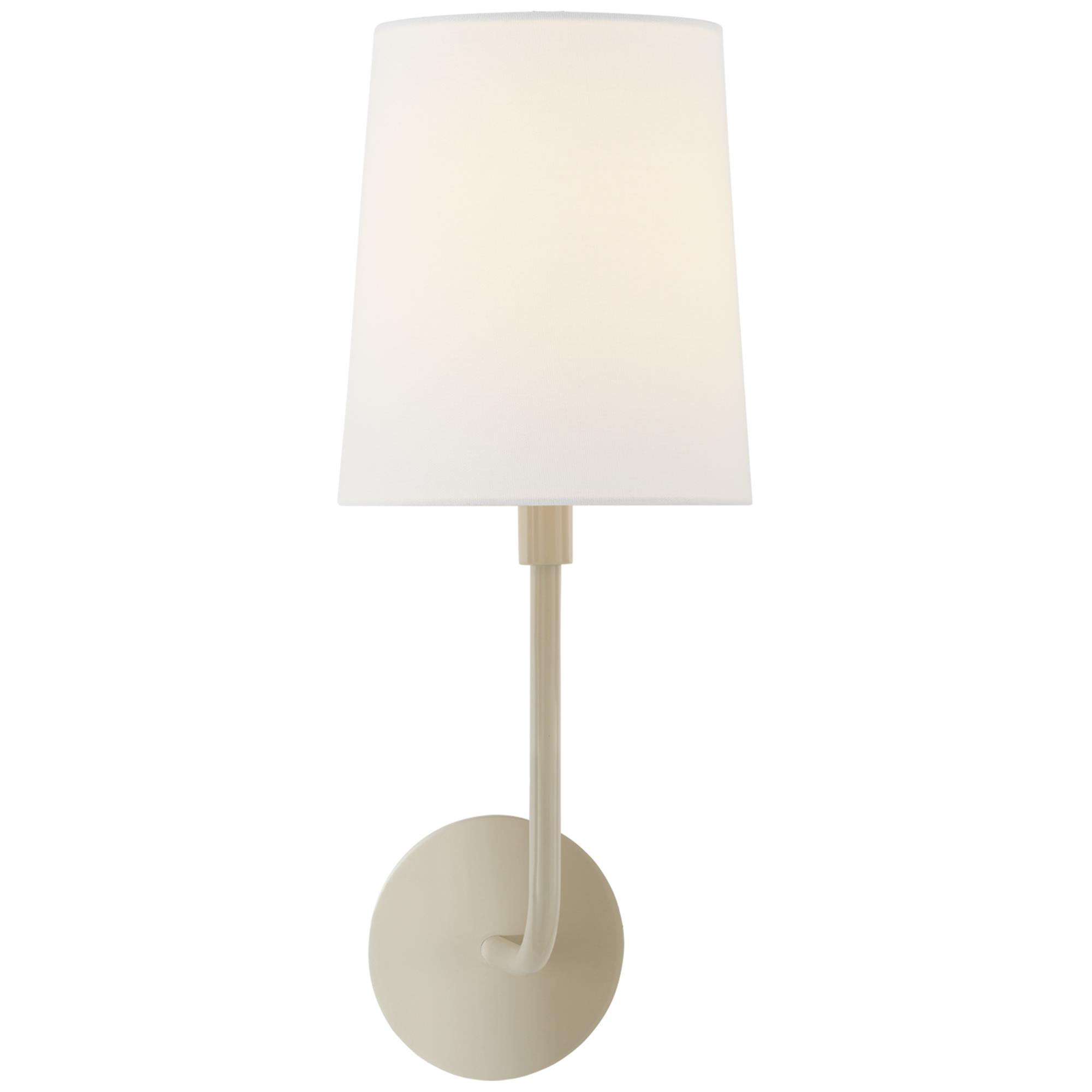 Shown in China White finish and Linen shade