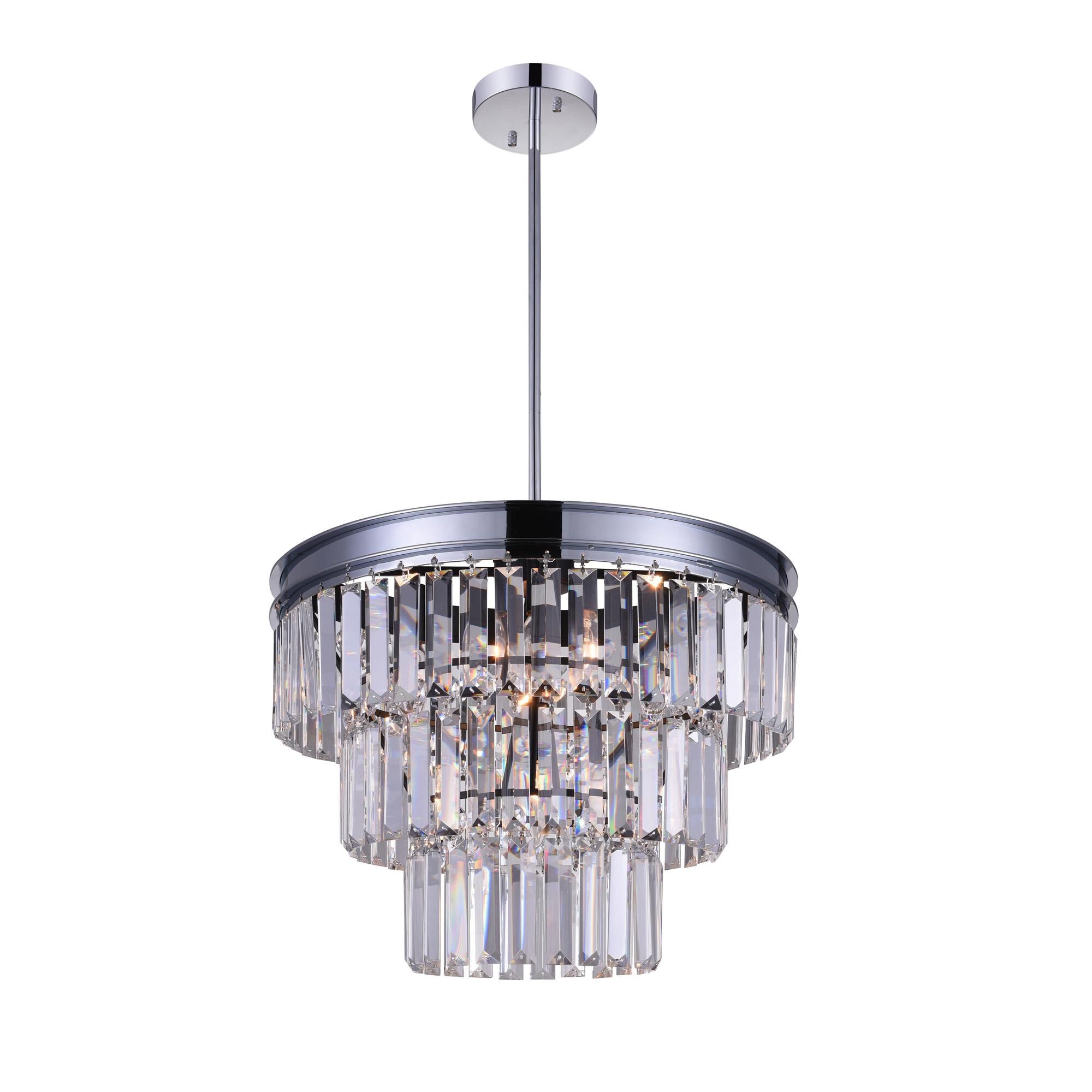 Weiss 18 Inch 5 Light Mini Chandelier by CWI Lighting