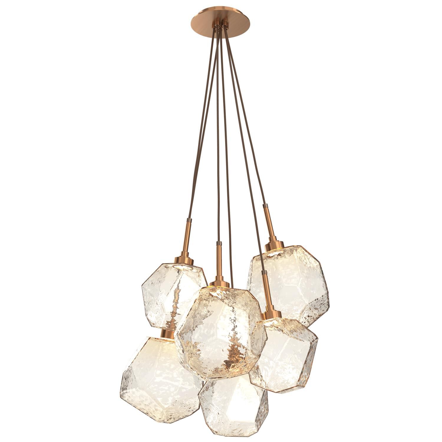 Gem 18 Inch 6 Light LED Multi Light Pendant by Hammerton Studio