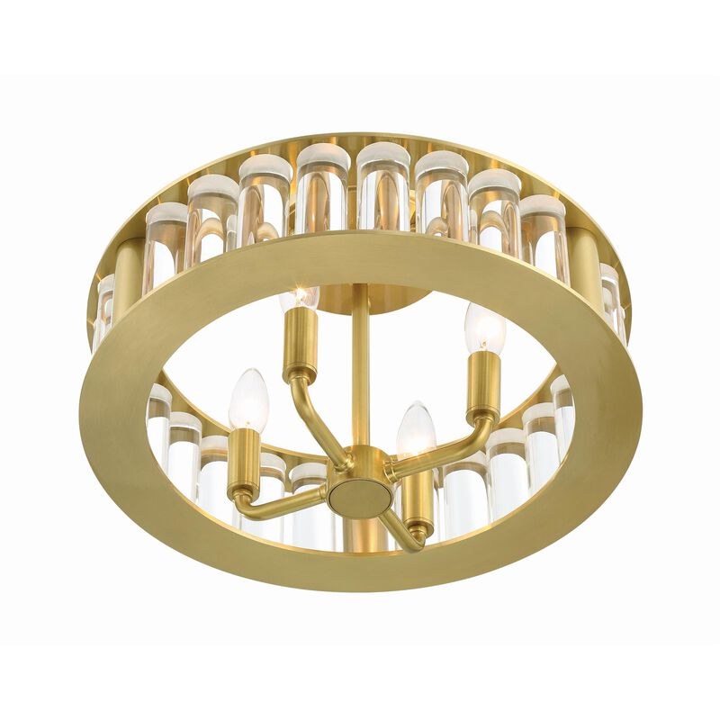 Farris 16 Inch 4 Light Flush Mount by Crystorama