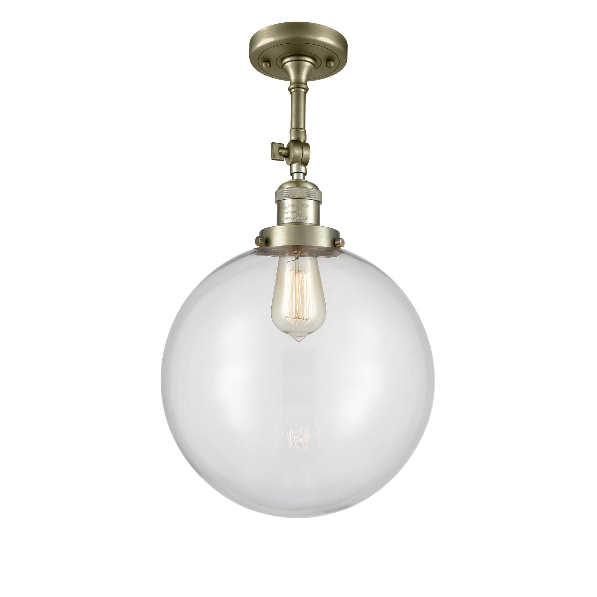 Bruno Marashlian XX-Large Beacon 12 Inch 1 Light Semi Flush Mount by Innovations Lighting