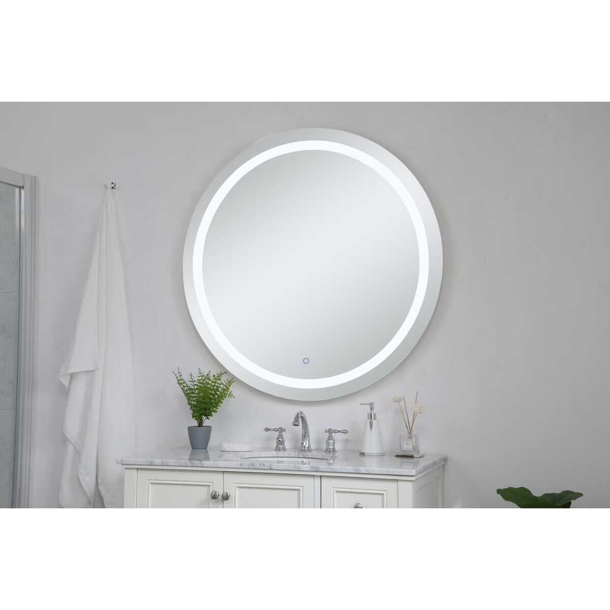 Helios LED Lighted Mirror by Elegant Lighting