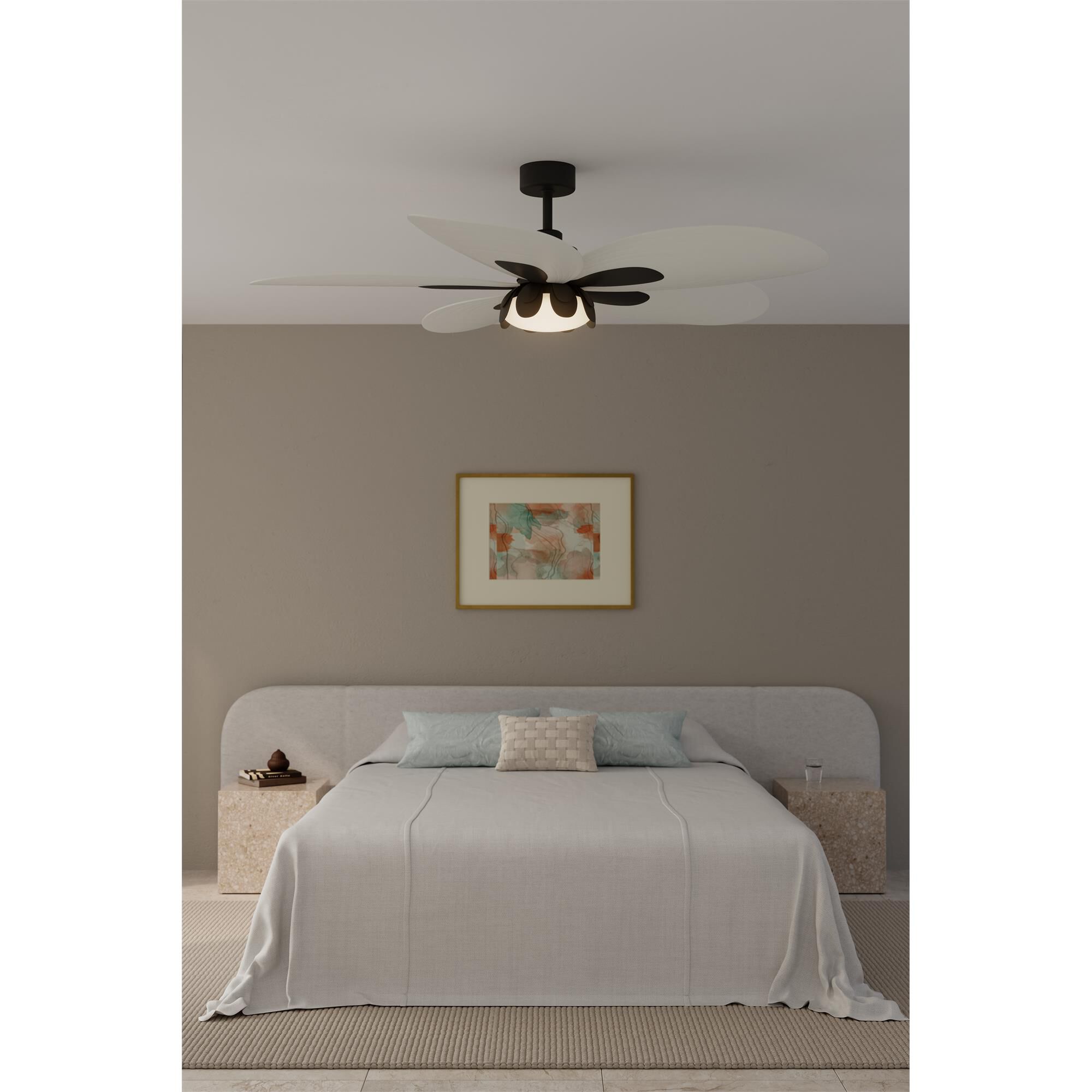 Shown in Dark Bronze finish and Etched Opal glass