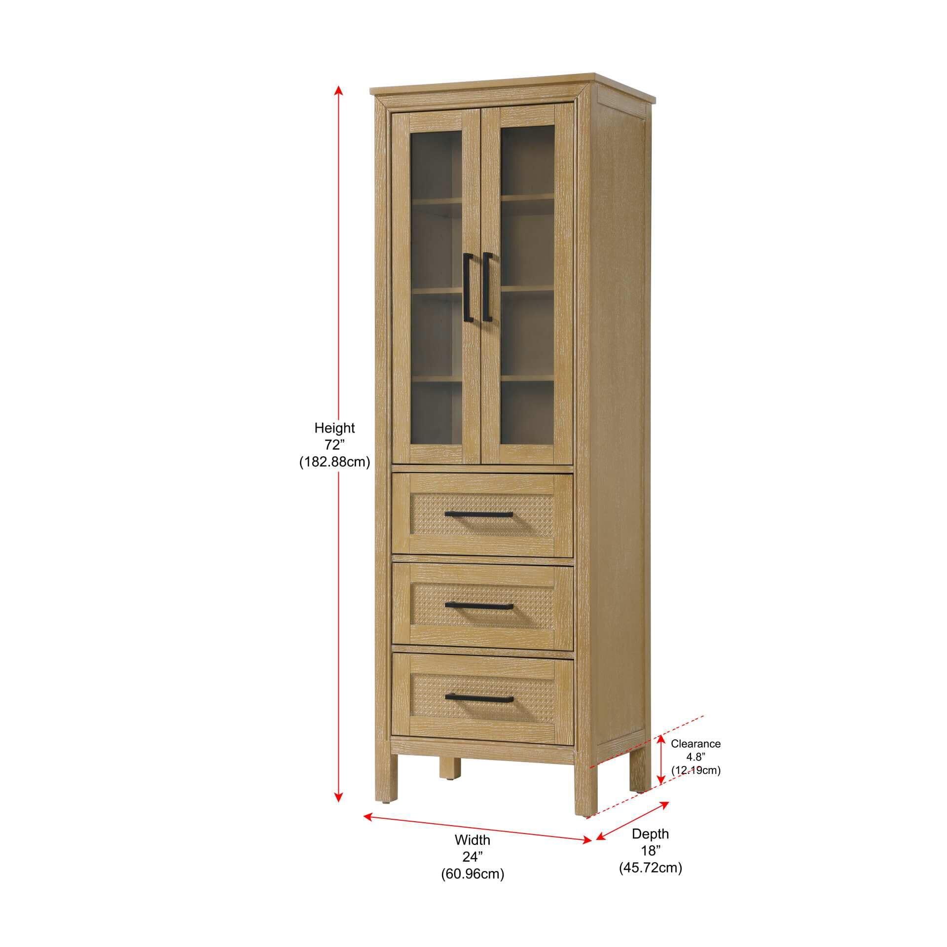 Alina 72 Inch Storage Cabinet by Elegant Decor