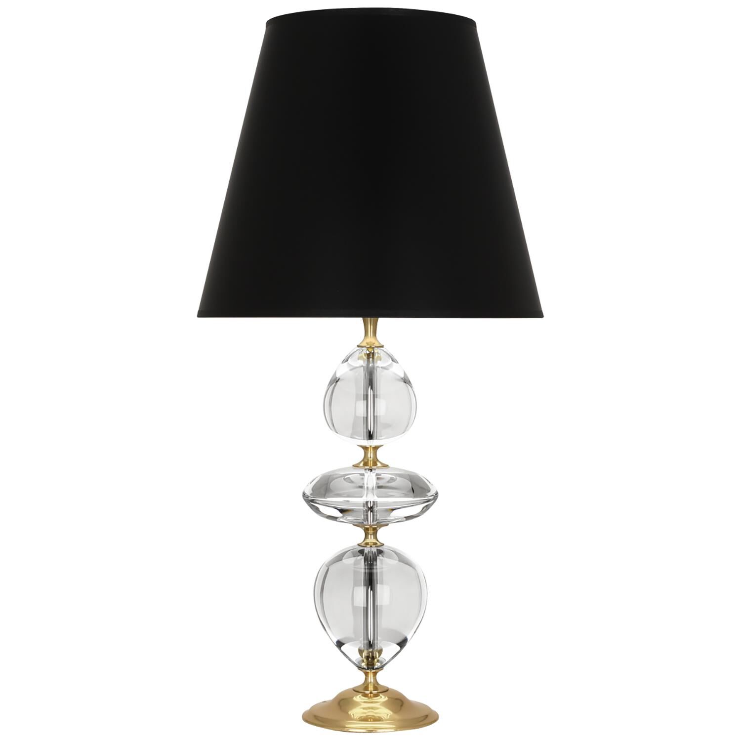 Shown in Clear Crystal W/ Modern Brass Accents finish