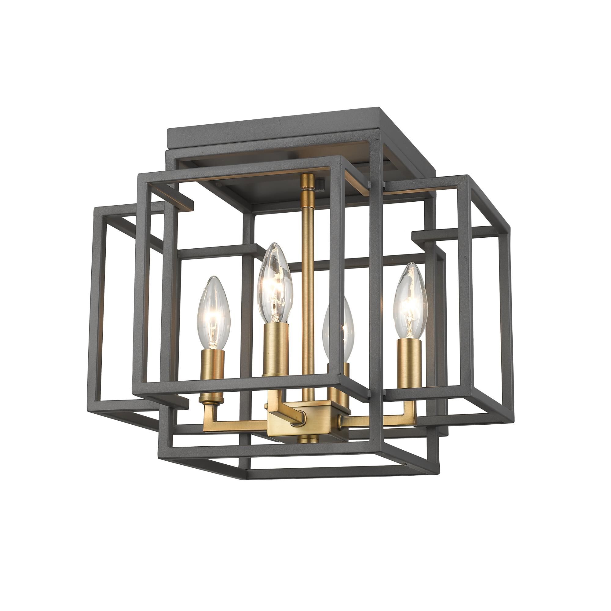 Titania 14 Inch 4 Light Flush Mount by Z-Lite