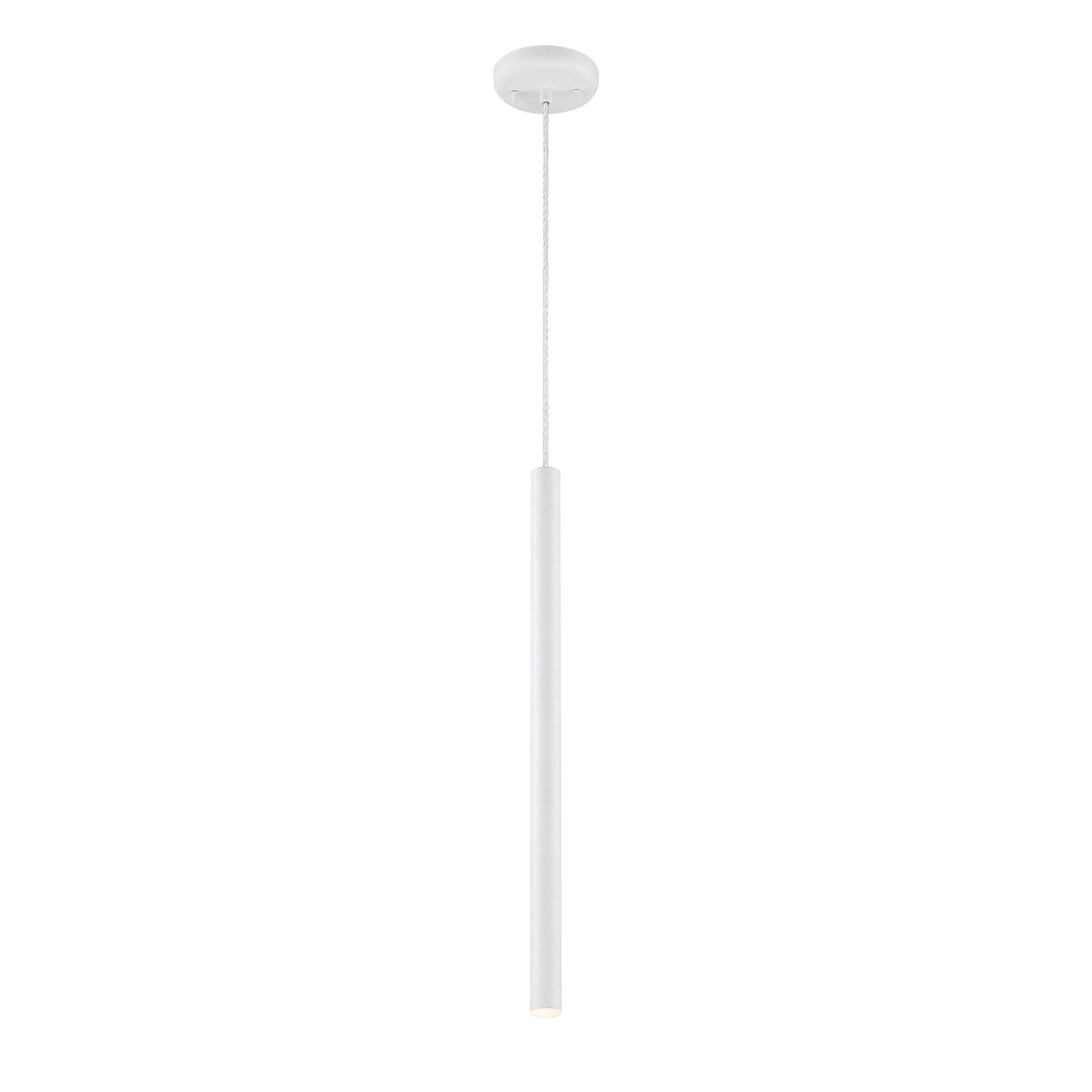 Shown in Matte White finish and Steel glass and Steel shade