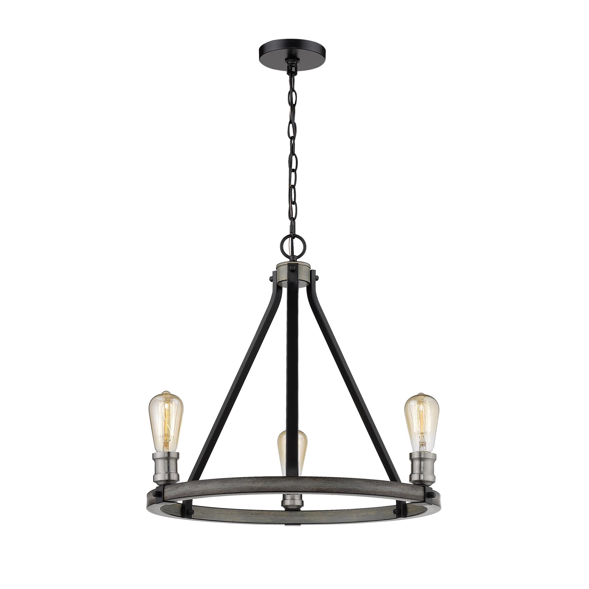 Kirkland 20 Inch 3 Light Mini Chandelier by Z-Lite