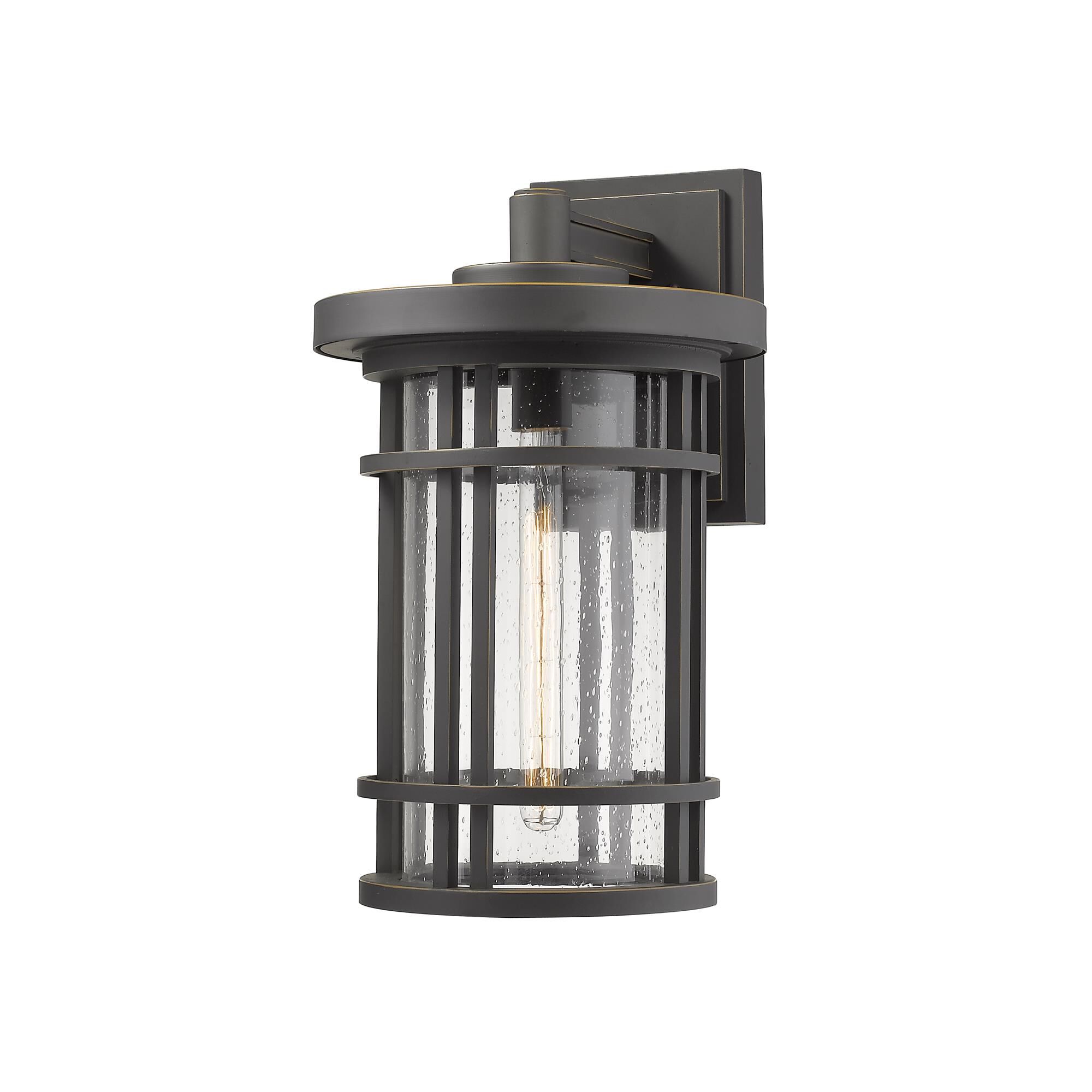 Shown in Oil Rubbed Bronze finish and Glass shade