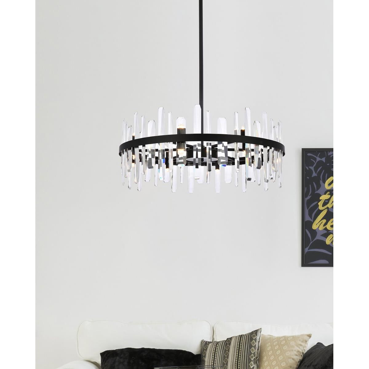 Serena 32 Inch 16 Light Chandelier by Elegant Lighting