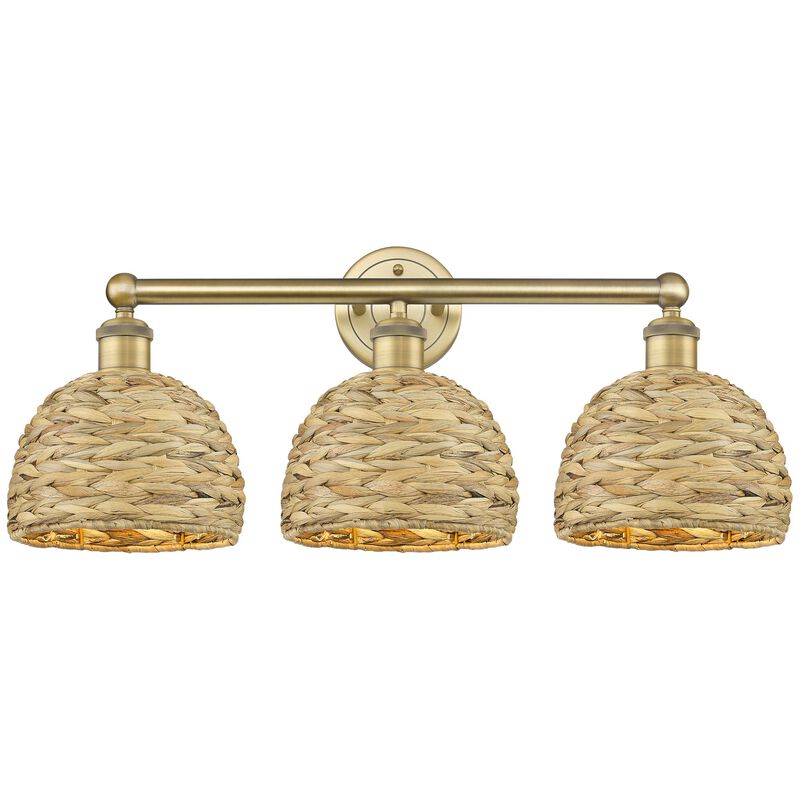Bruno Marashlian Woven Rattan 26 Inch Bath Vanity Light by Innovations Lighting