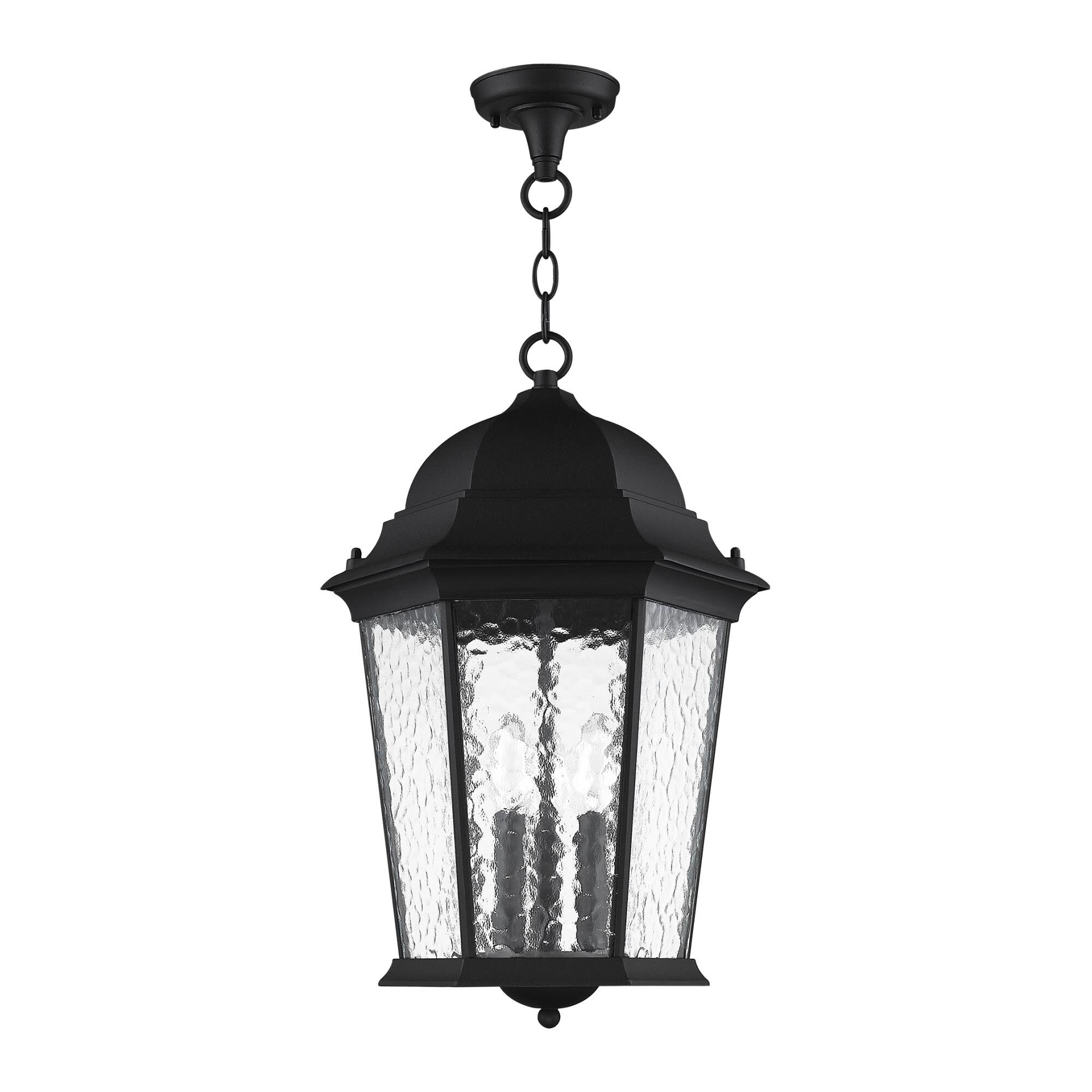 Hamilton 20 Inch Tall 3 Light Outdoor Hanging Lantern by Livex Lighting