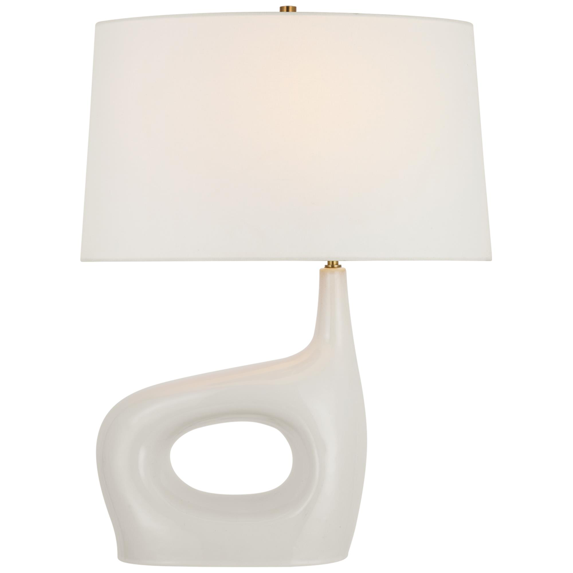 Shown in Ivory finish and Linen shade