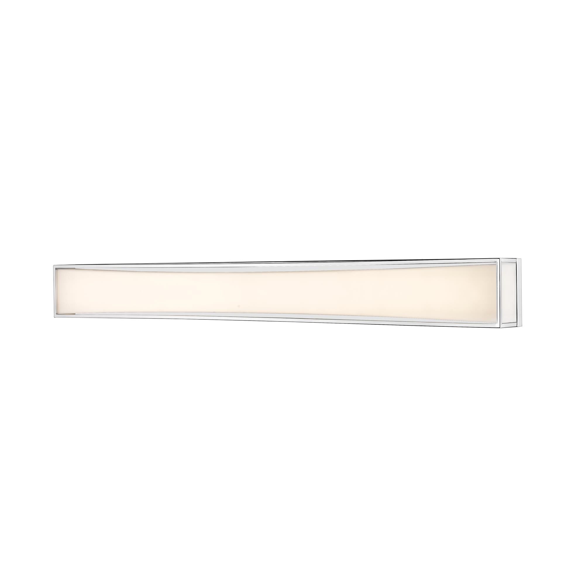 Shown in Chrome finish and Acrylic glass and Acrylic shade