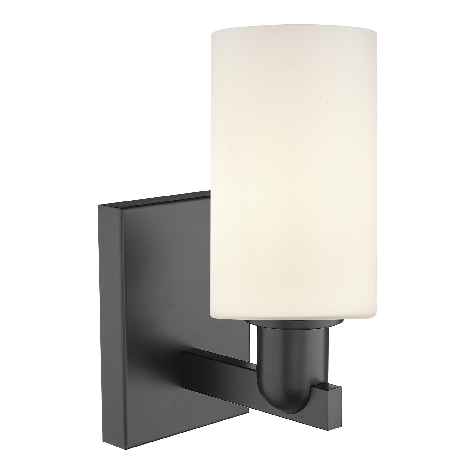 Shown in Matte Black finish and Matte White glass