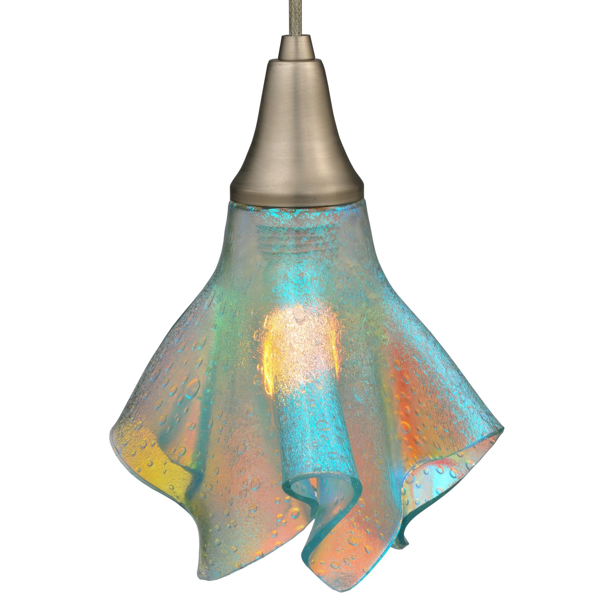 Fire And Ice Handkerchief 8 Inch Mini Pendant by Meyda Lighting