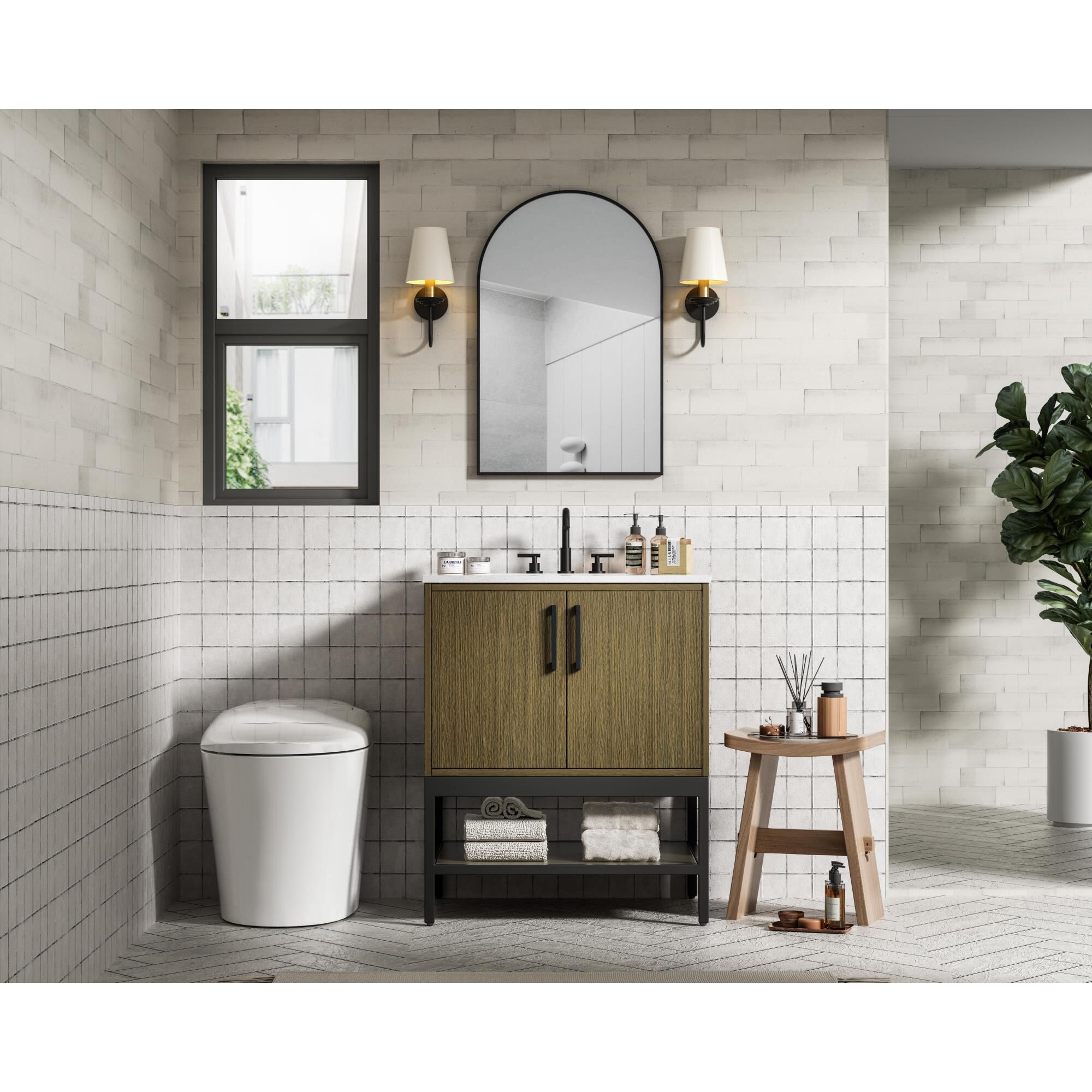 Shown in Chestnut Brown finish