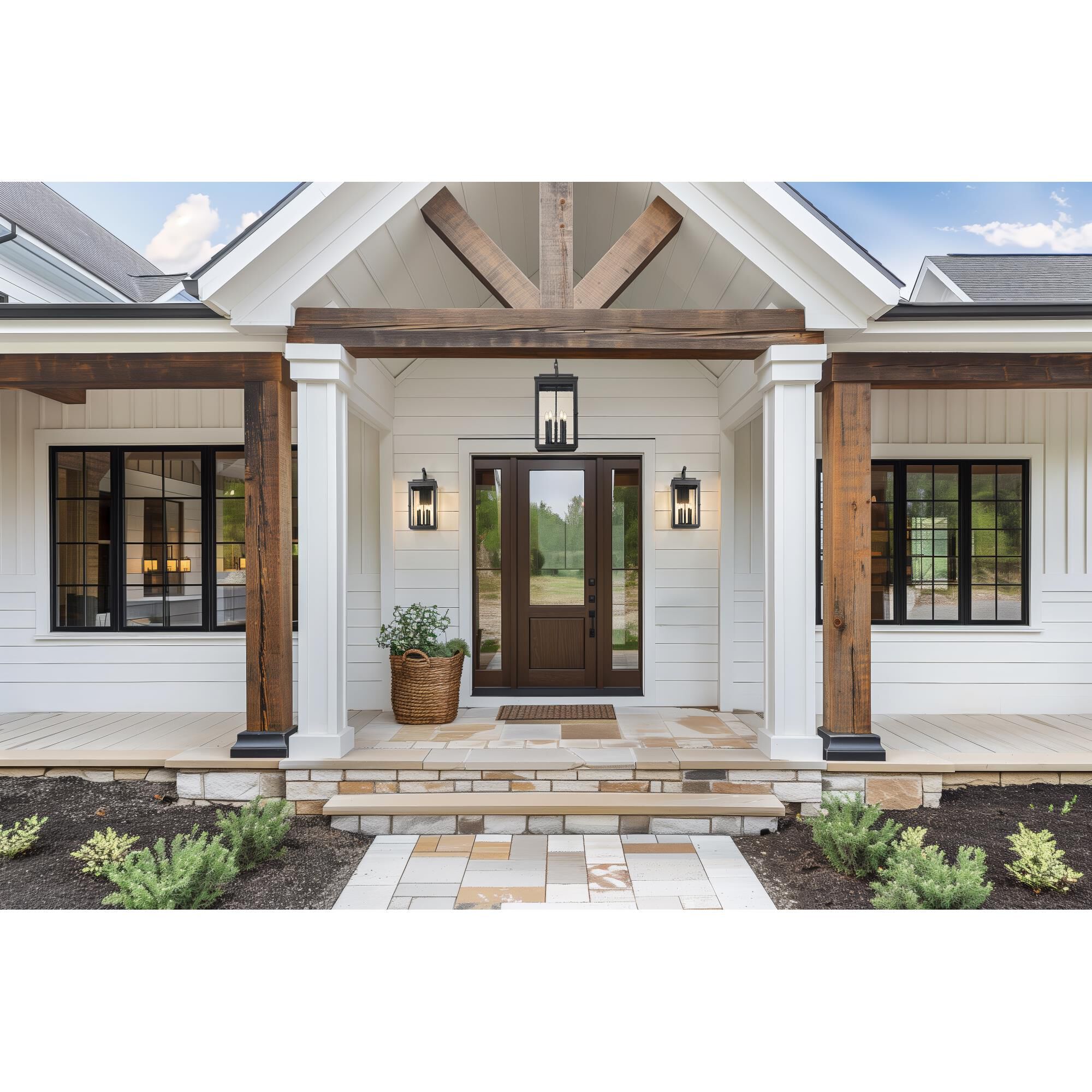 Shown in Sand Black finish and Clear Seedy glass and Clear Seedy shade