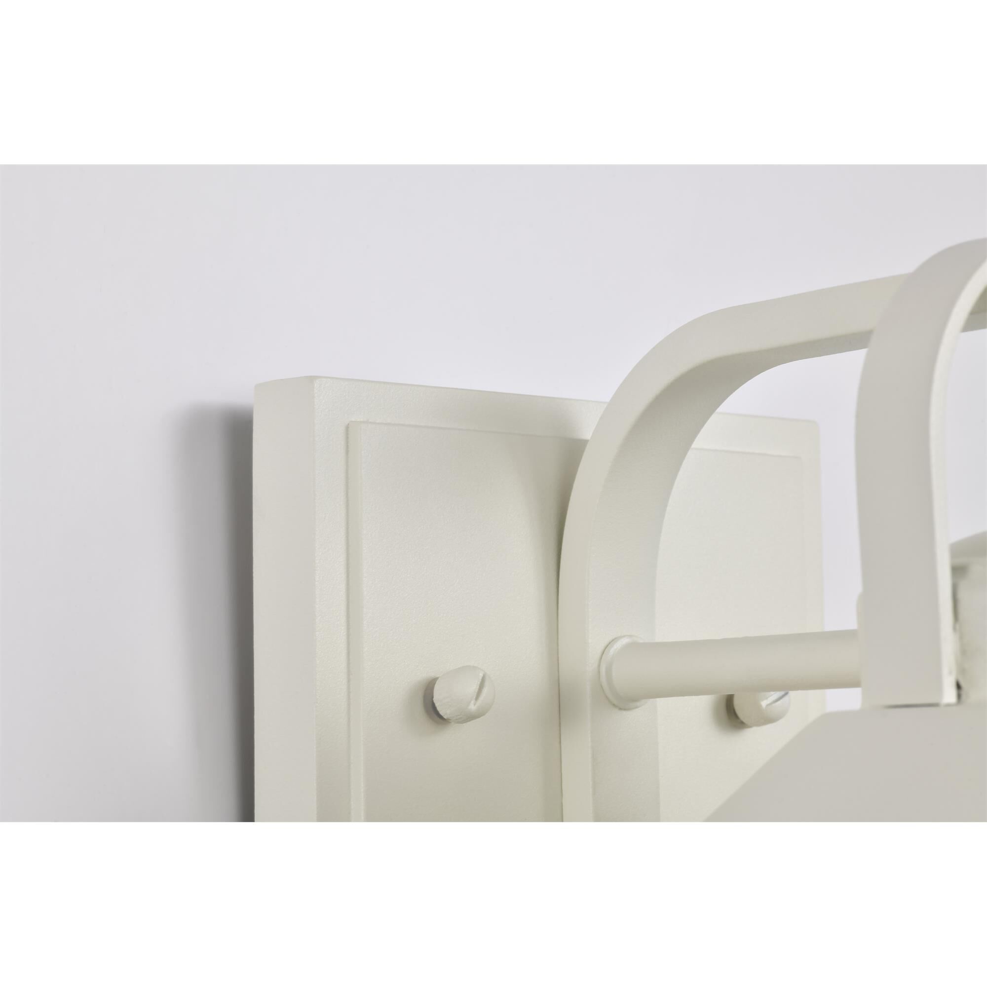 Shown in White finish and Clear Seeded glass