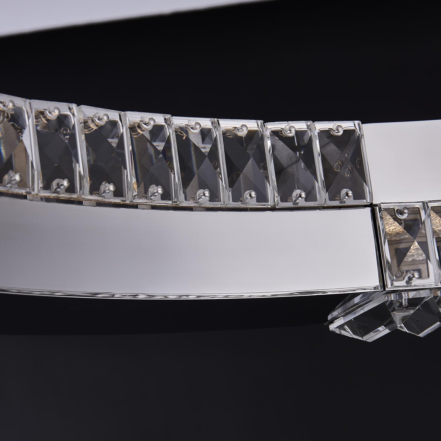 Shown in Polished Chrome finish and Firenze Clear crystal