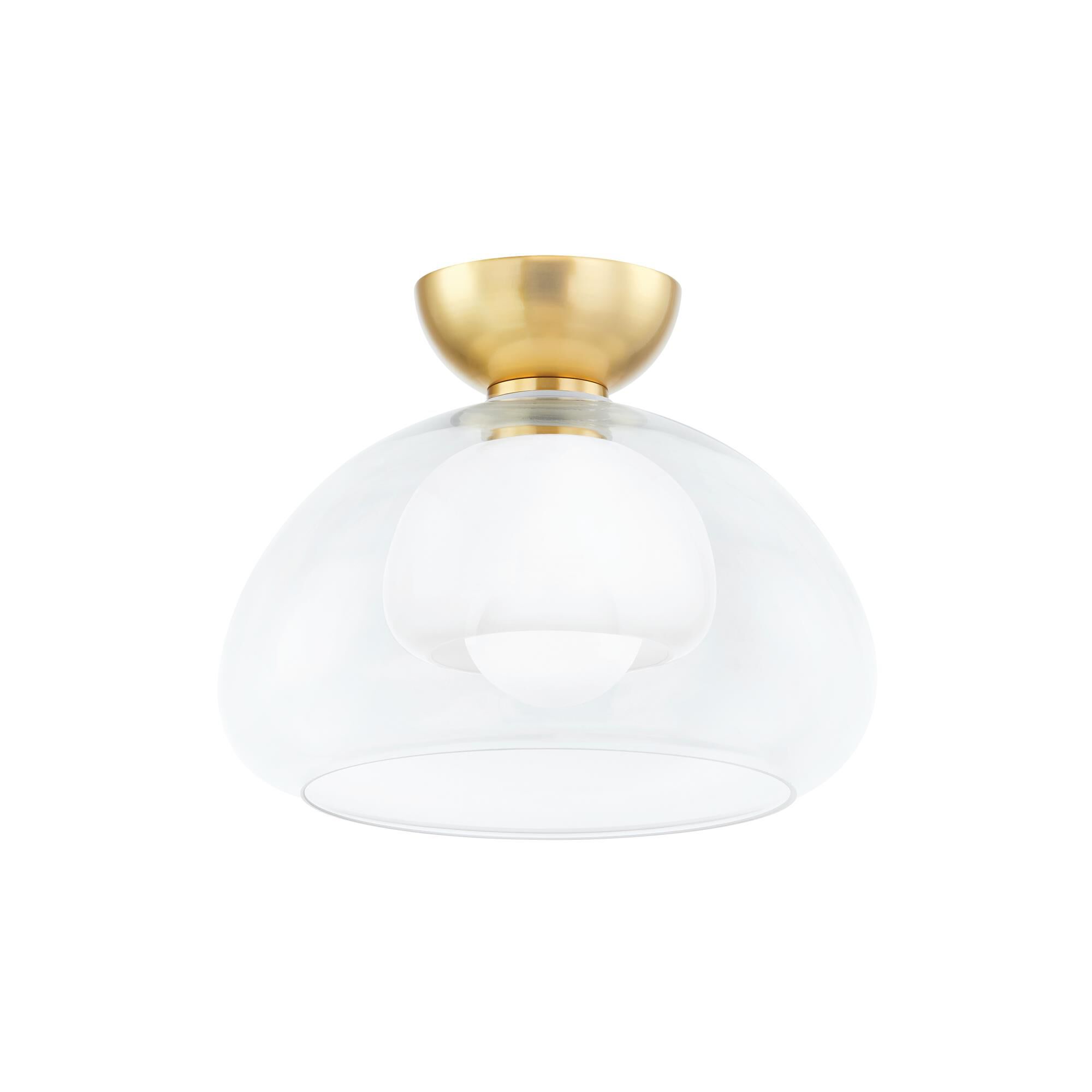 Home Ec. Cortney 11.75 Inch Semi Flush Mount by Mitzi