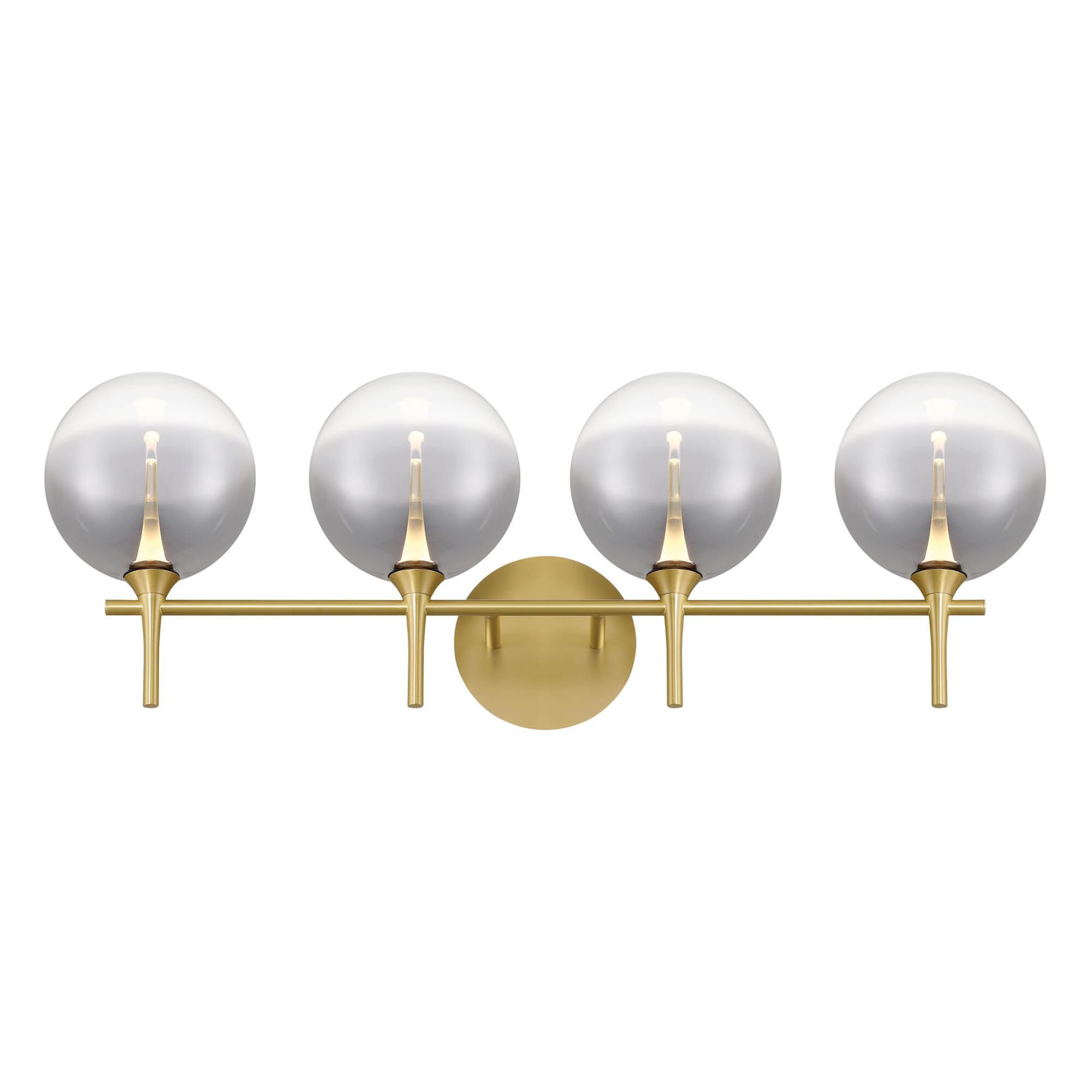 Shown in Gold finish and Smoked glass