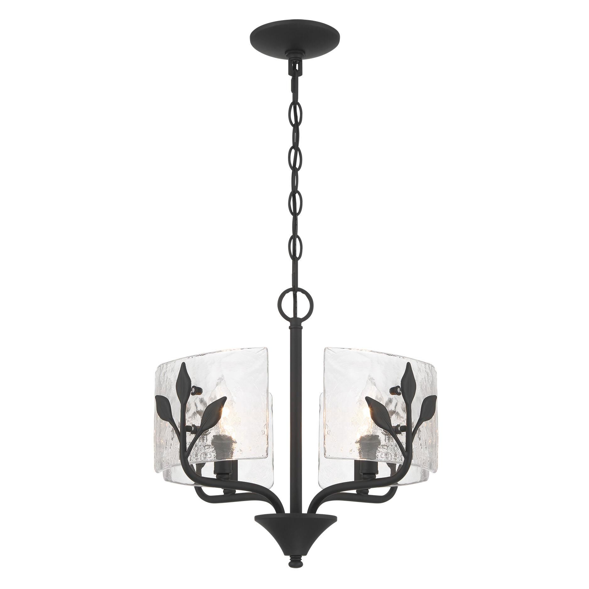 Shown in Natural Black finish and Clear glass