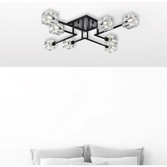 Shown in Black finish and Clear Royal Cut crystal