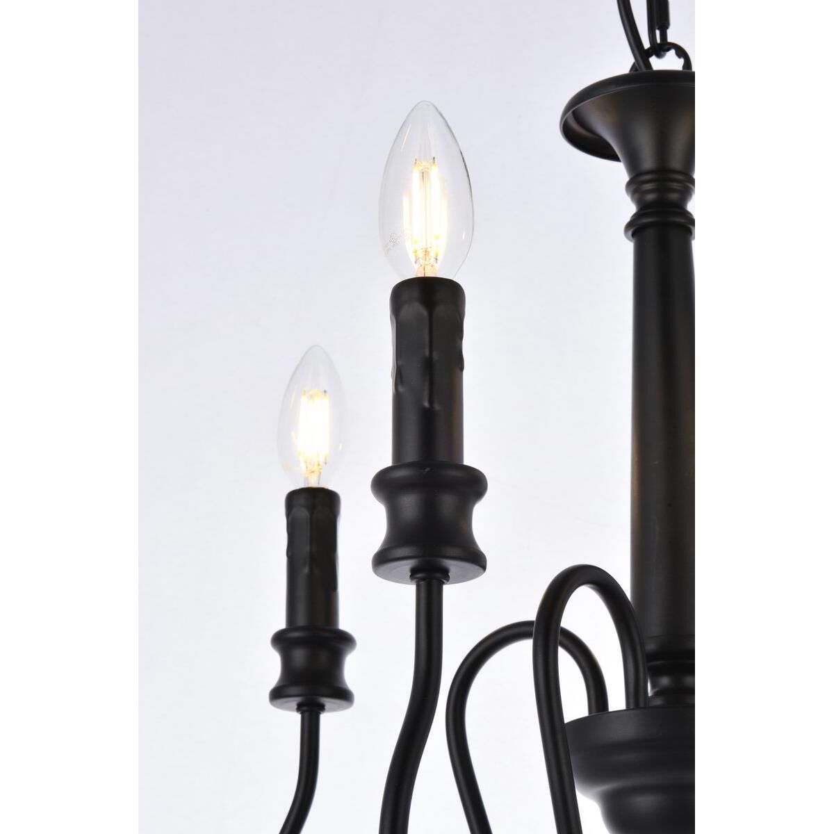 Flynx 17 Inch 4 Light Mini Chandelier by Elegant Lighting