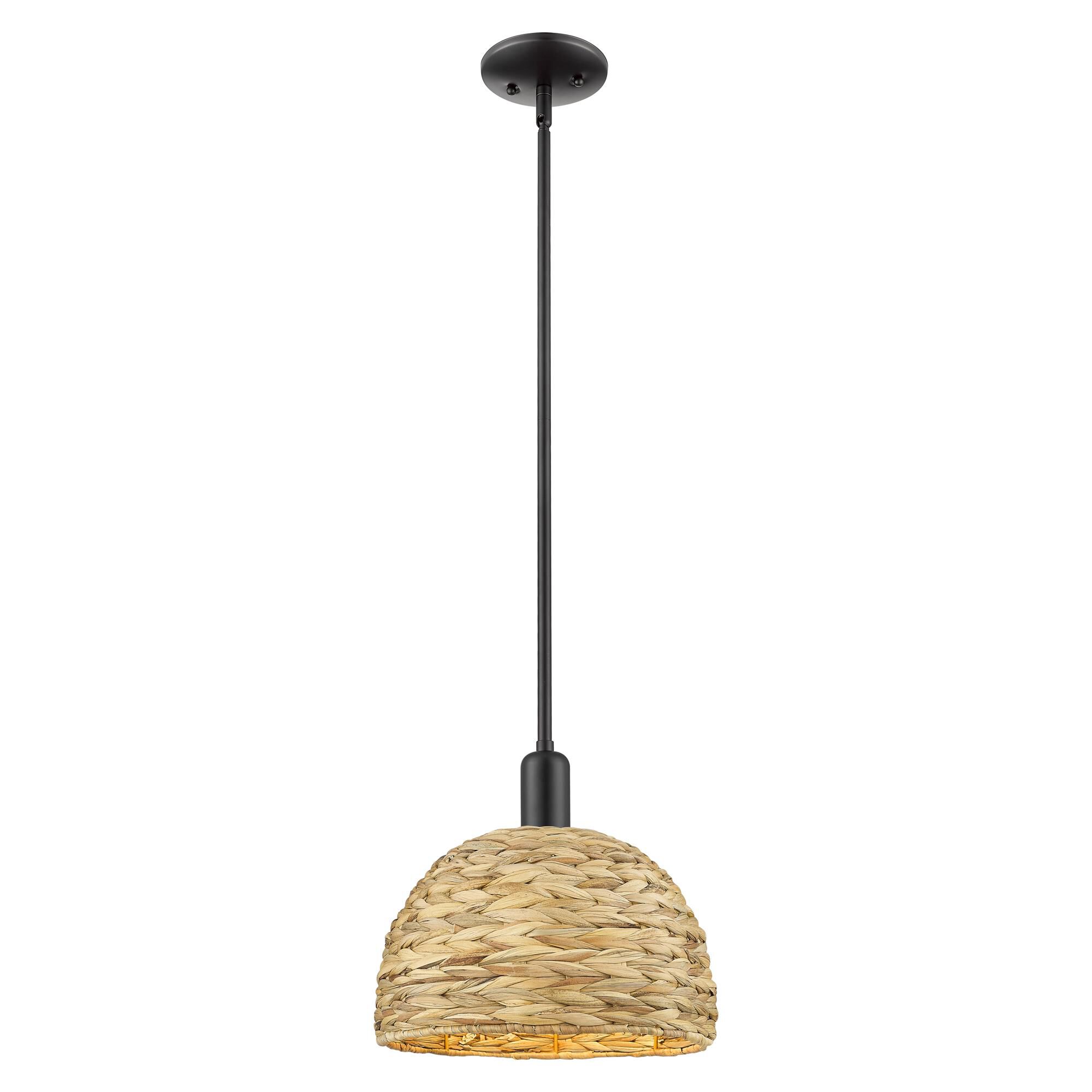 Shown in Matte Black finish and Natural shade