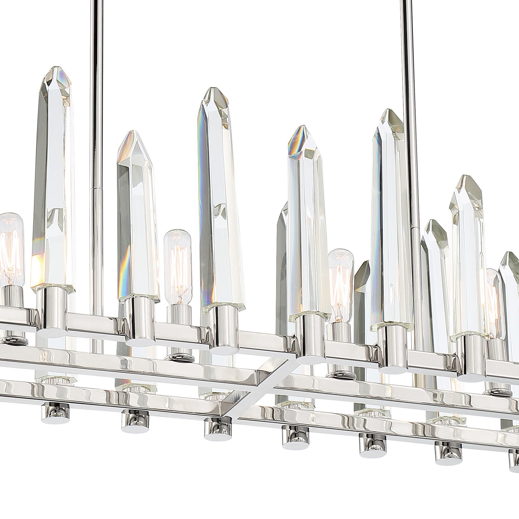 Watson 42 Inch 6 Light Linear Suspension Light by Crystorama