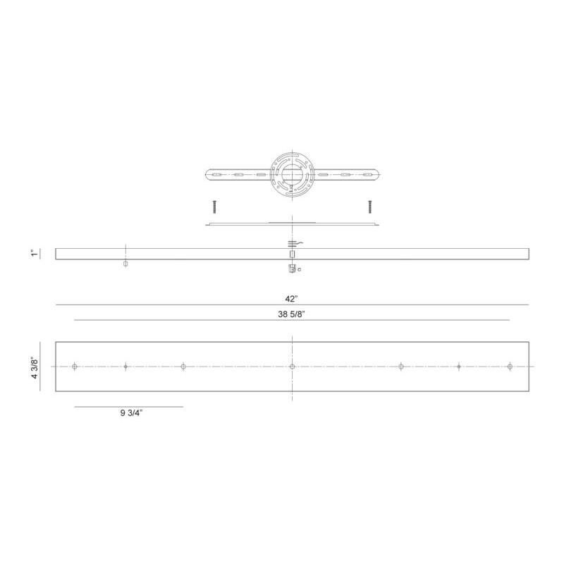 42 Inch Multi Port Canopy by Matteo Lighting