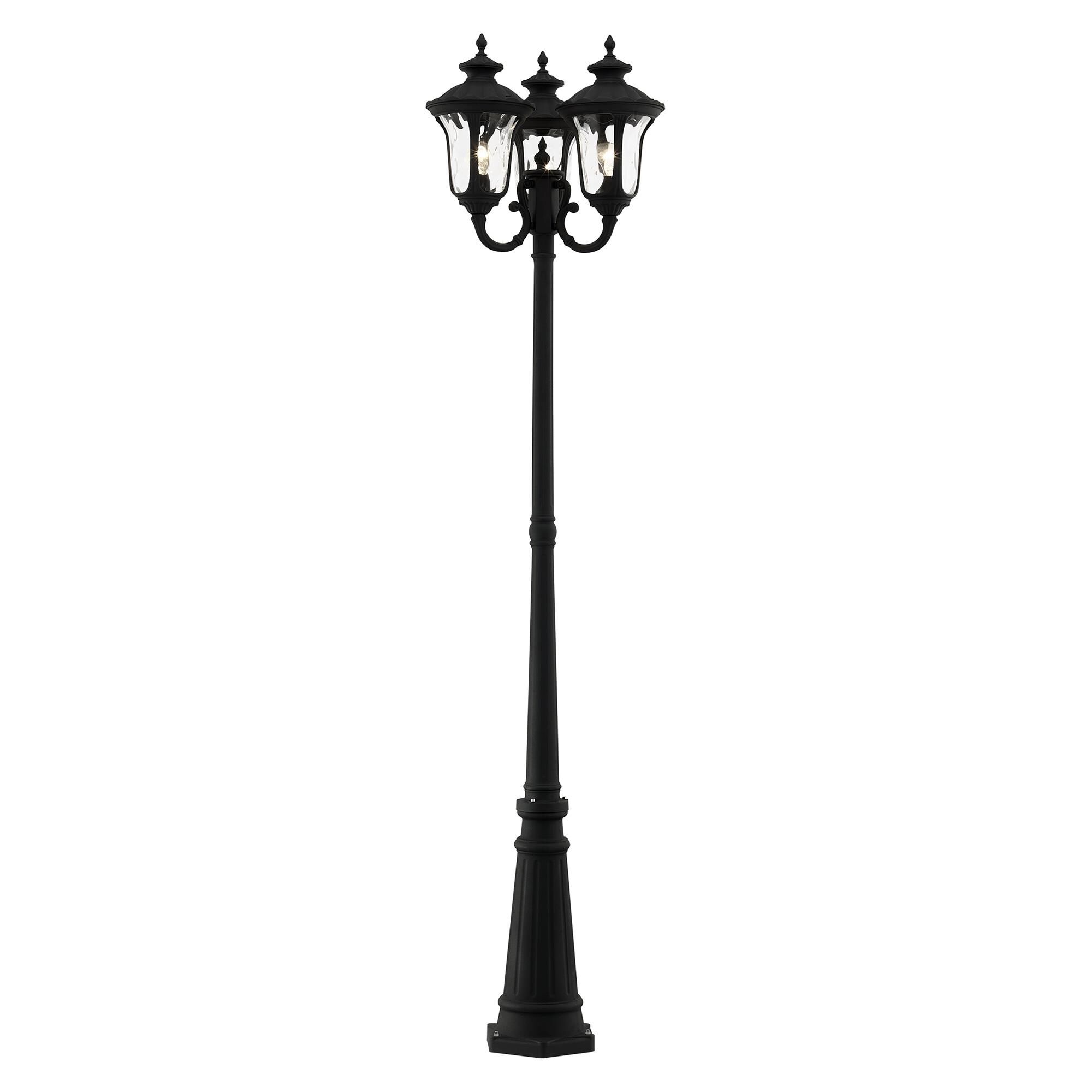 Oxford 87 Inch Tall 3 Light Outdoor Post Lamp by Livex Lighting